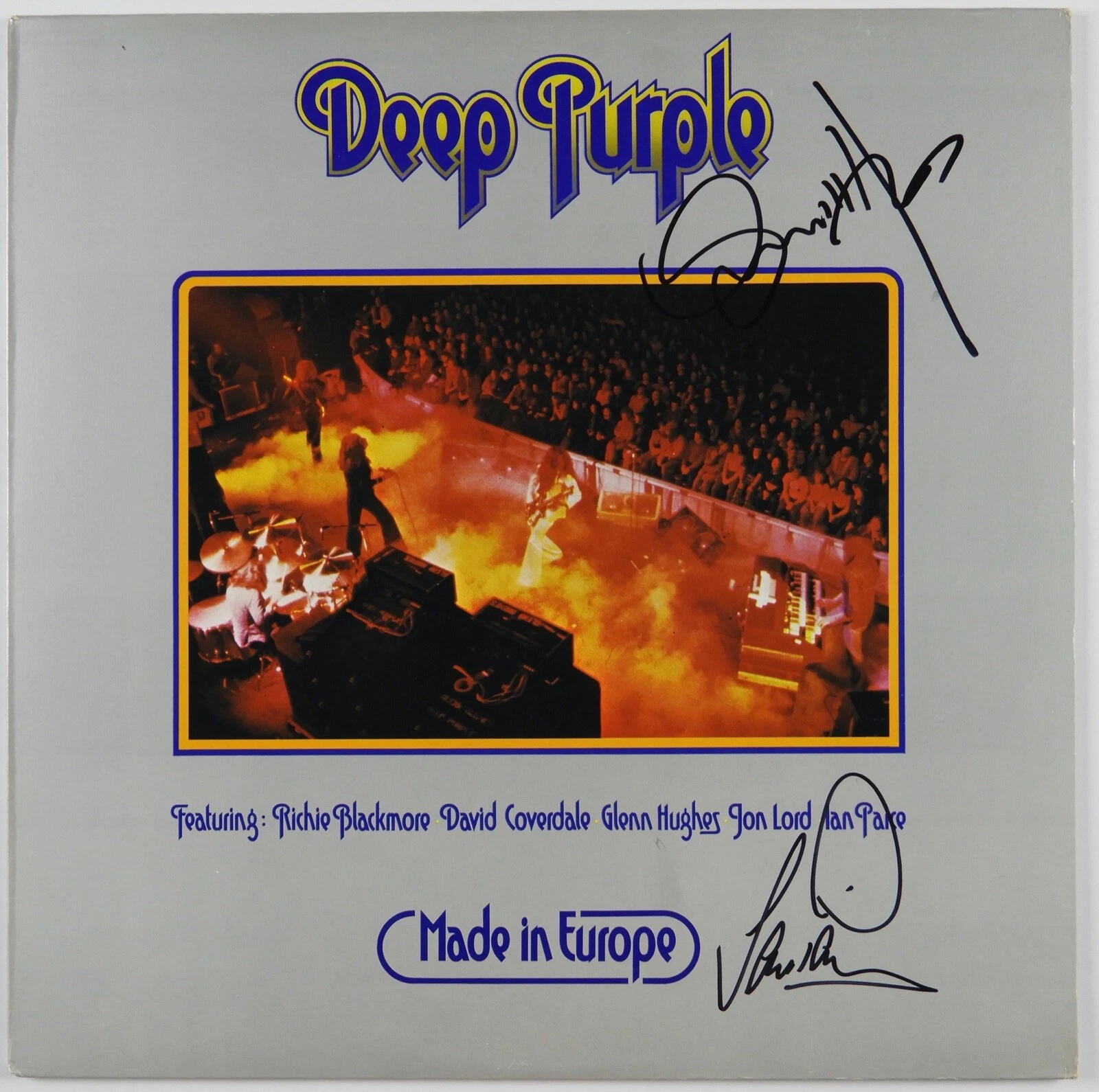 Deep Purple Signed Autograph Record Album JSA Vinyl LP Made In Europe
