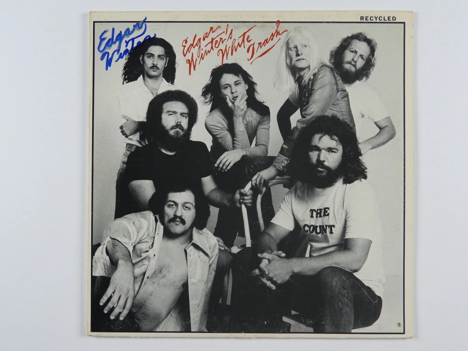 Edgar Winter JSA Signed Autograph Album Vinyl Record White Trash

