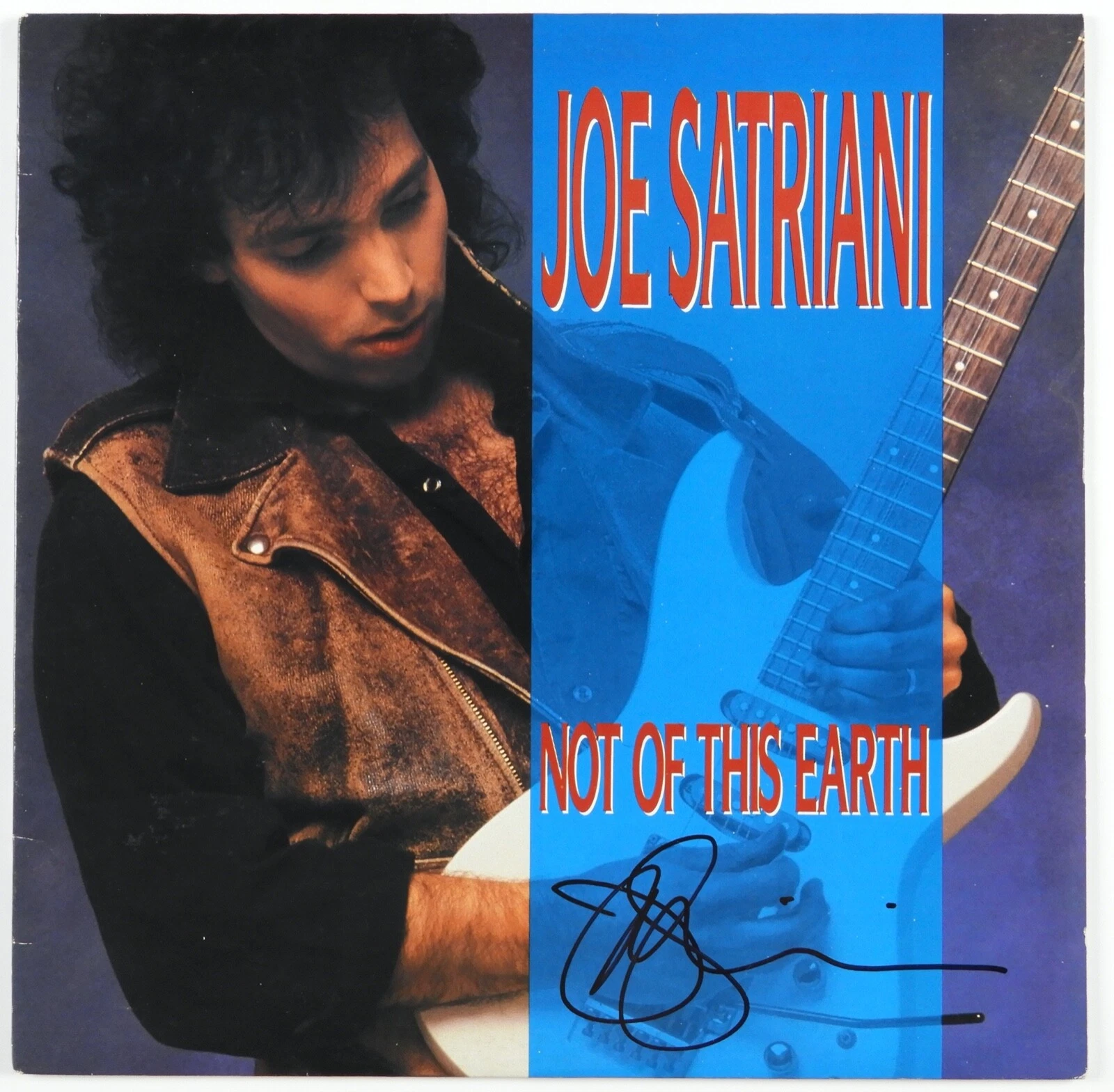 Joe Satriani JSA Signed Autograph Album Record LP Not Of This Earth
