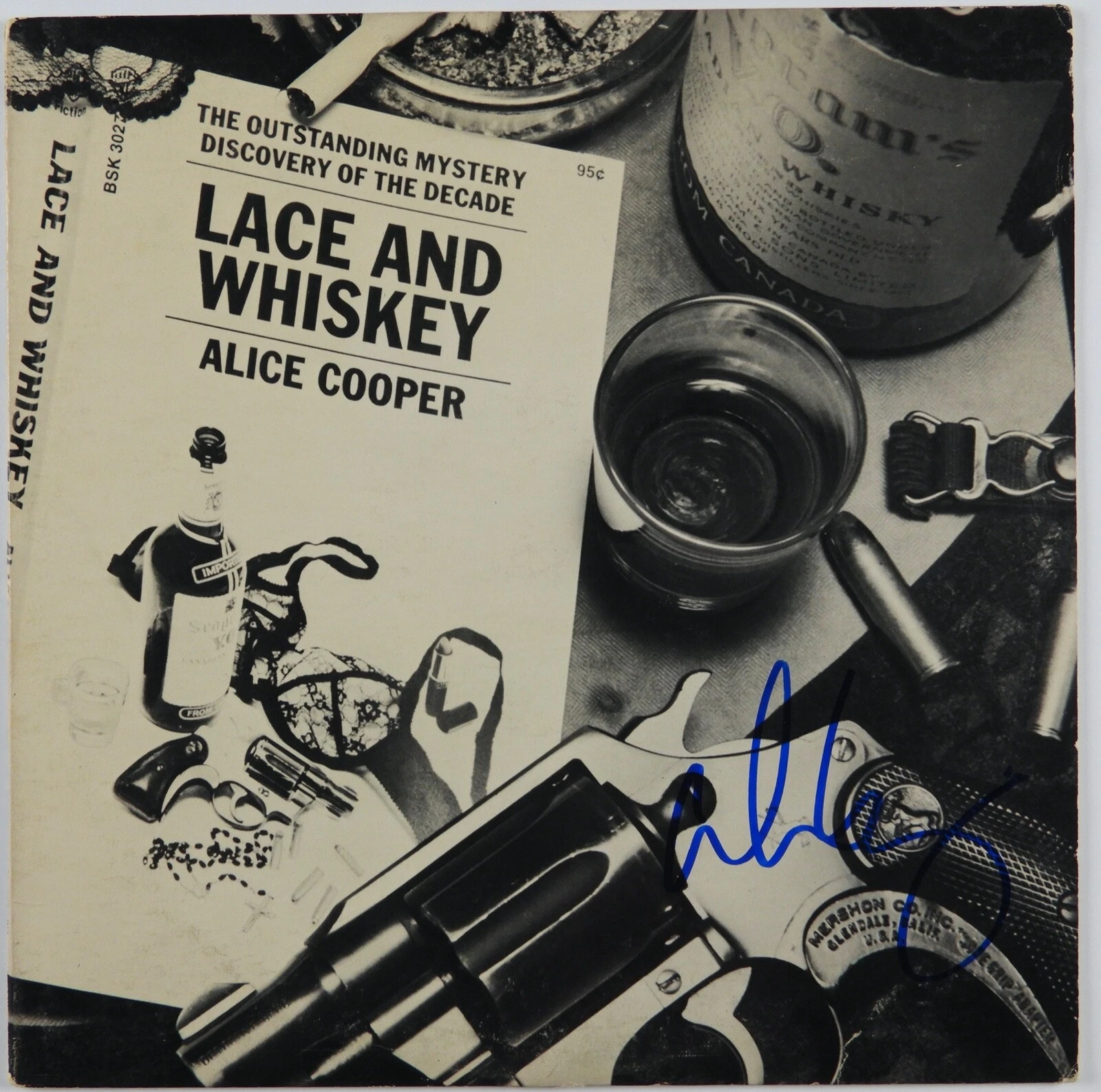 Alice Cooper JSA Signed Autograph Album Record LP Lace And Whiskey
