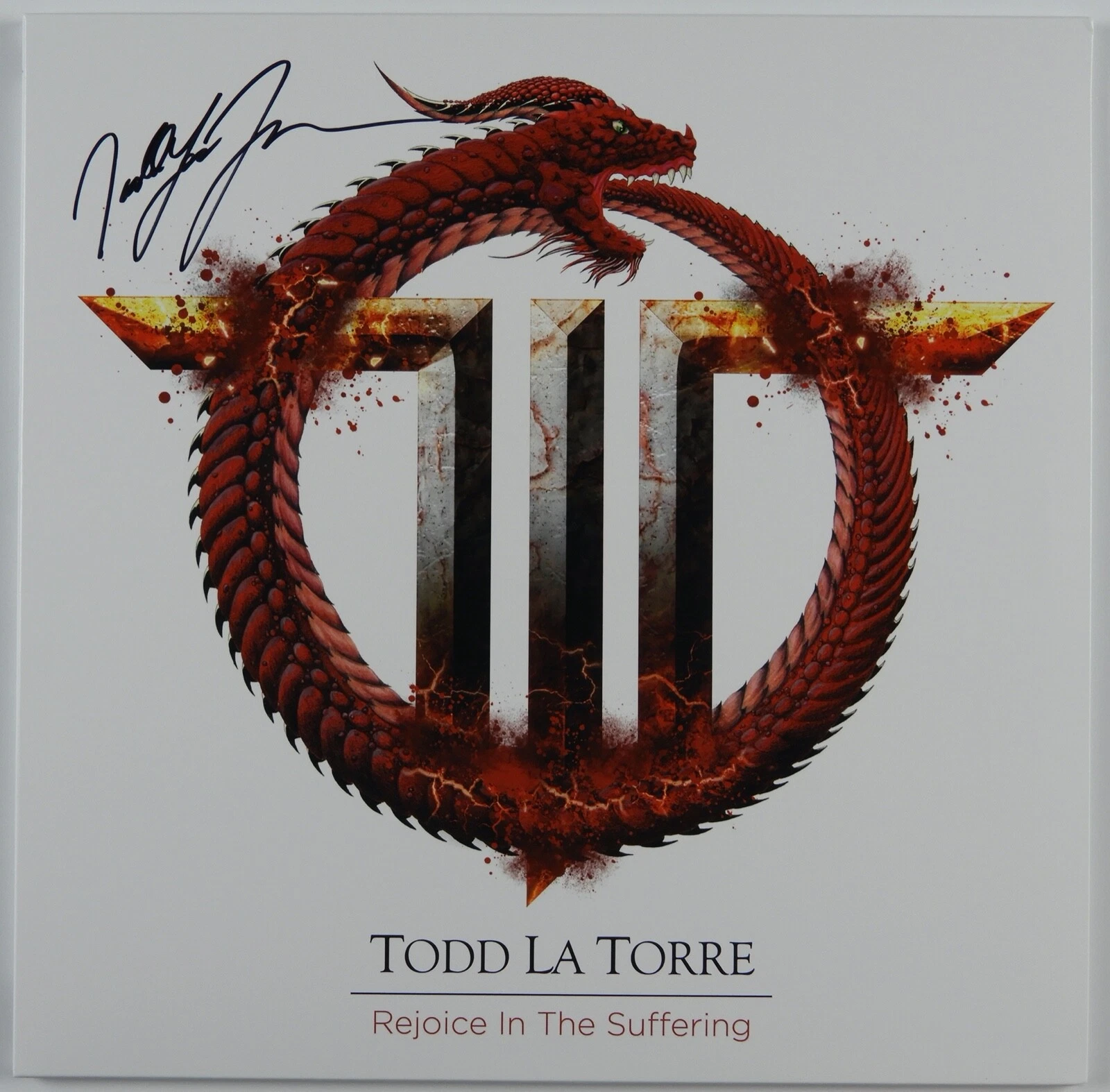 Todd La Torre Queensryche JSA Signed Autograph Album Record LP
