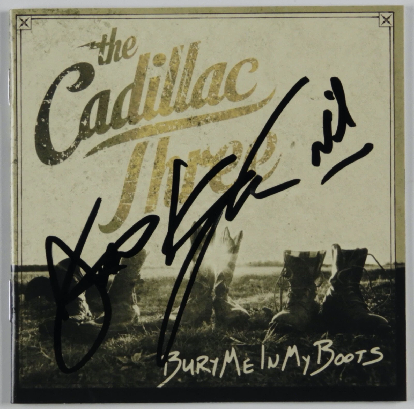 The Cadillac Three JSA signed autograph CD Cover Bury Me In My Boots
