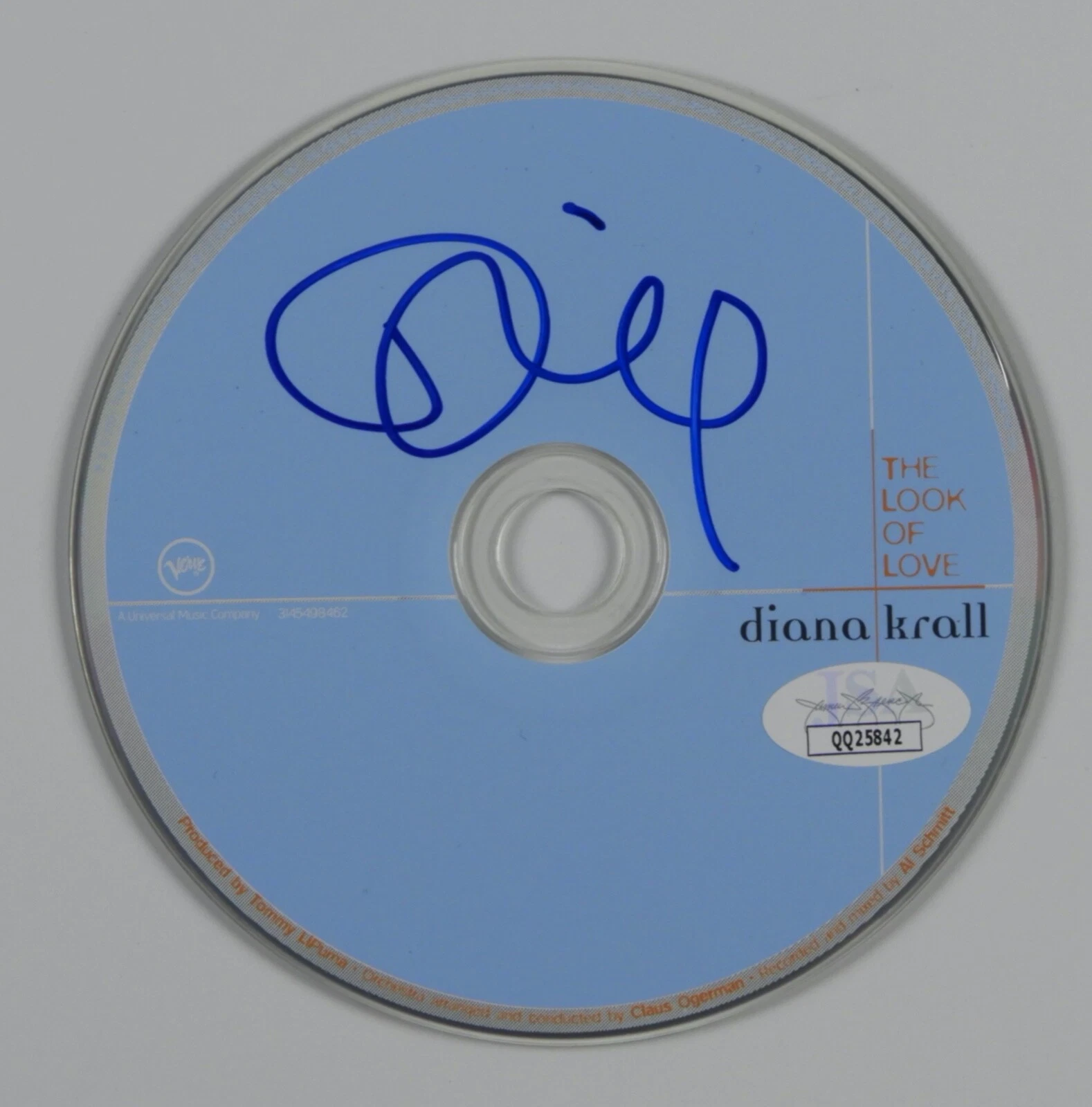 Diana Krall JSA Signed Autograph CD The Look Of Love

