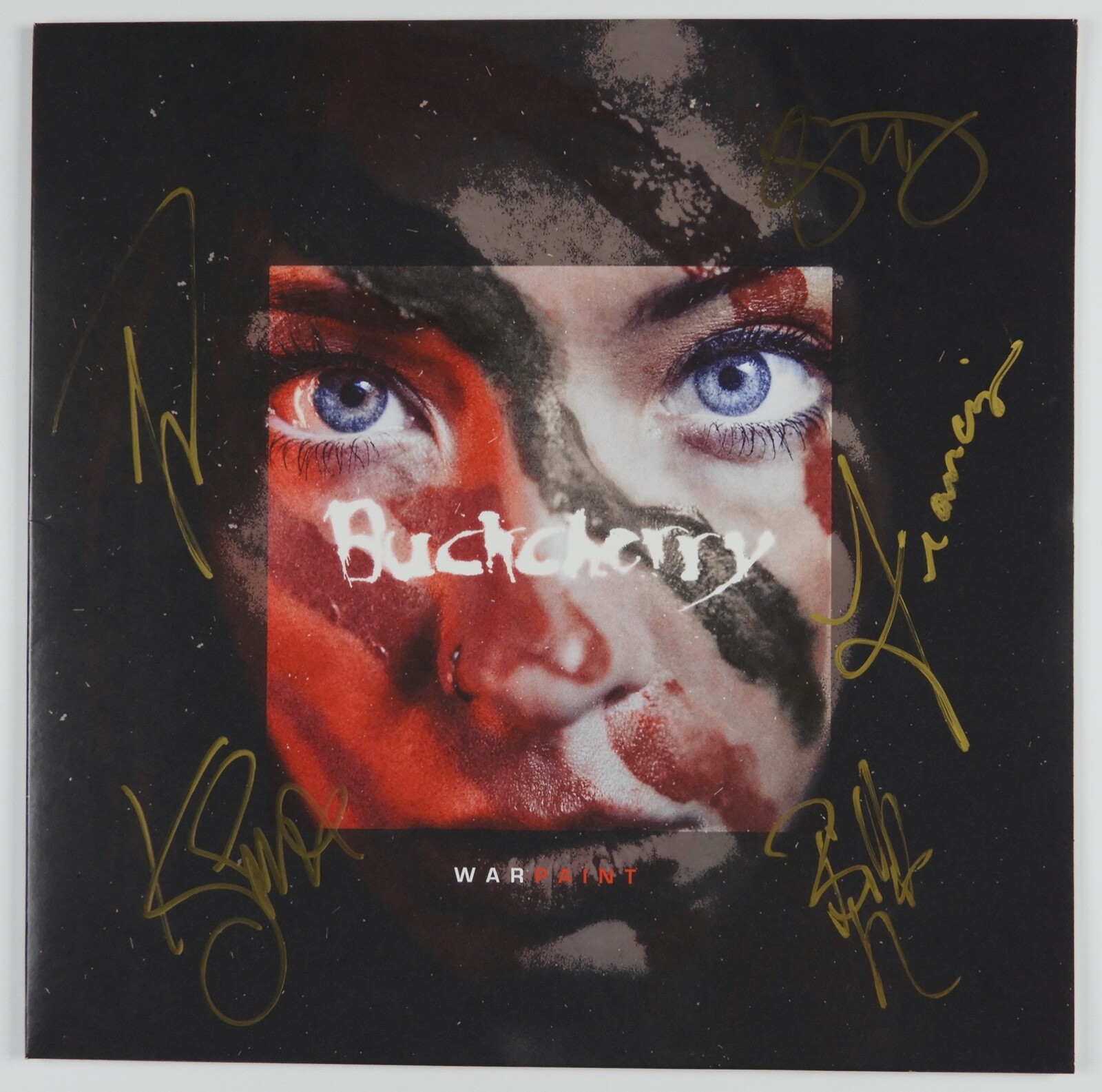 Buckcherry War Paint Fully Signed JSA Signed Autograph Album Record LP Red Vinyl
