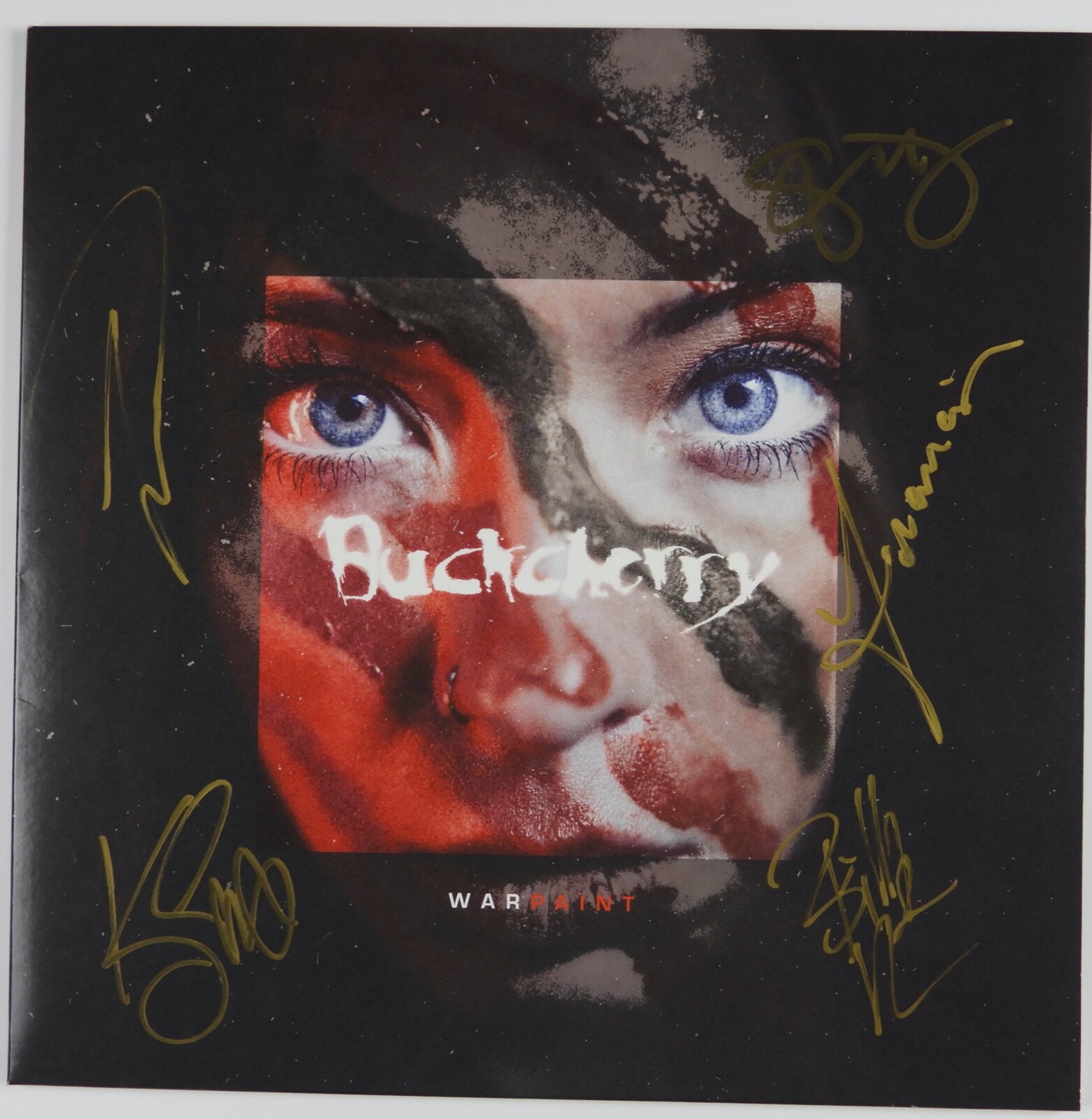 Buckcherry War Paint Fully Signed JSA Signed Autograph Album Record LP Red Vinyl
