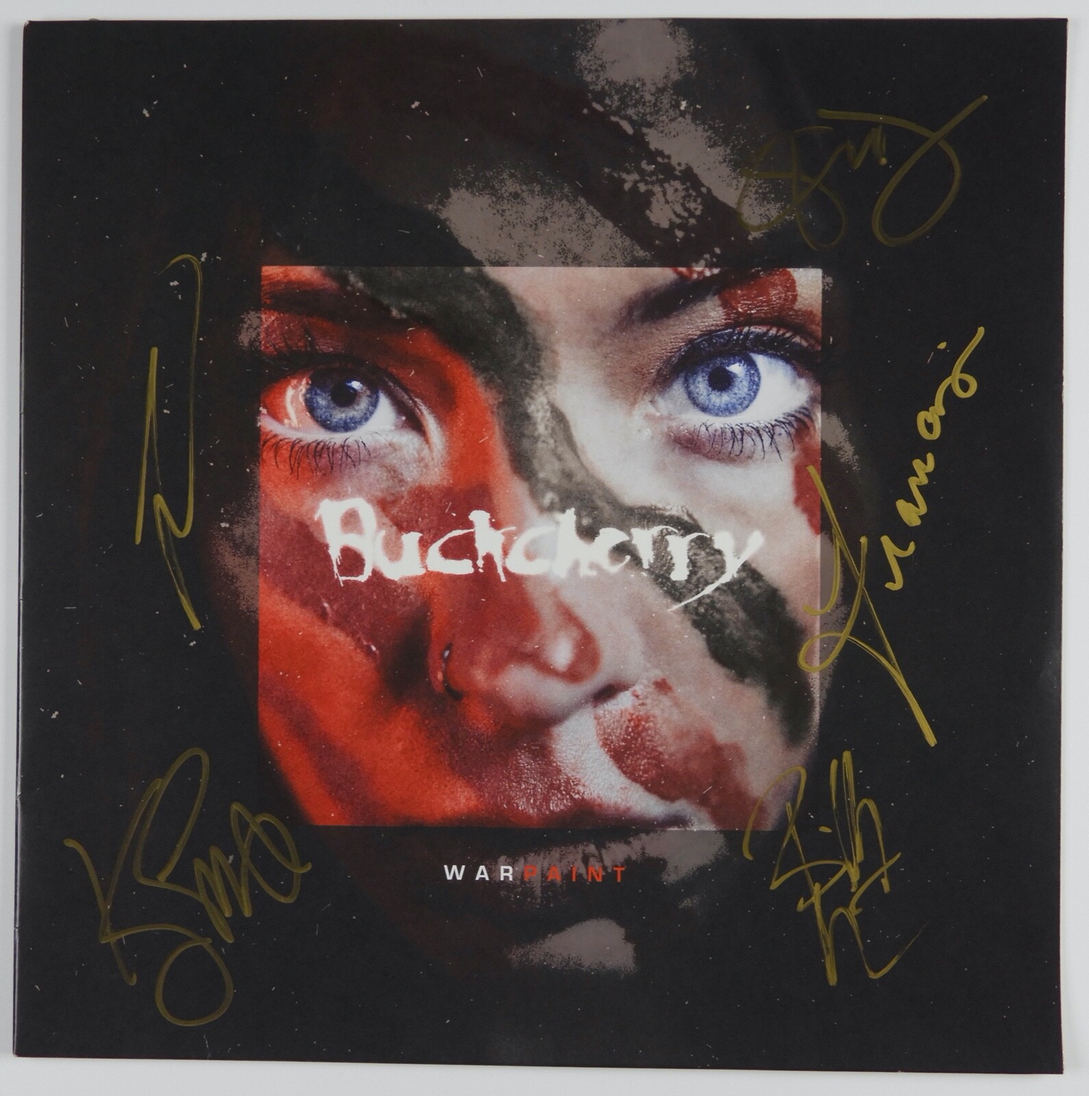 Buckcherry War Paint Fully Signed JSA Signed Autograph Album Record LP Red Vinyl
