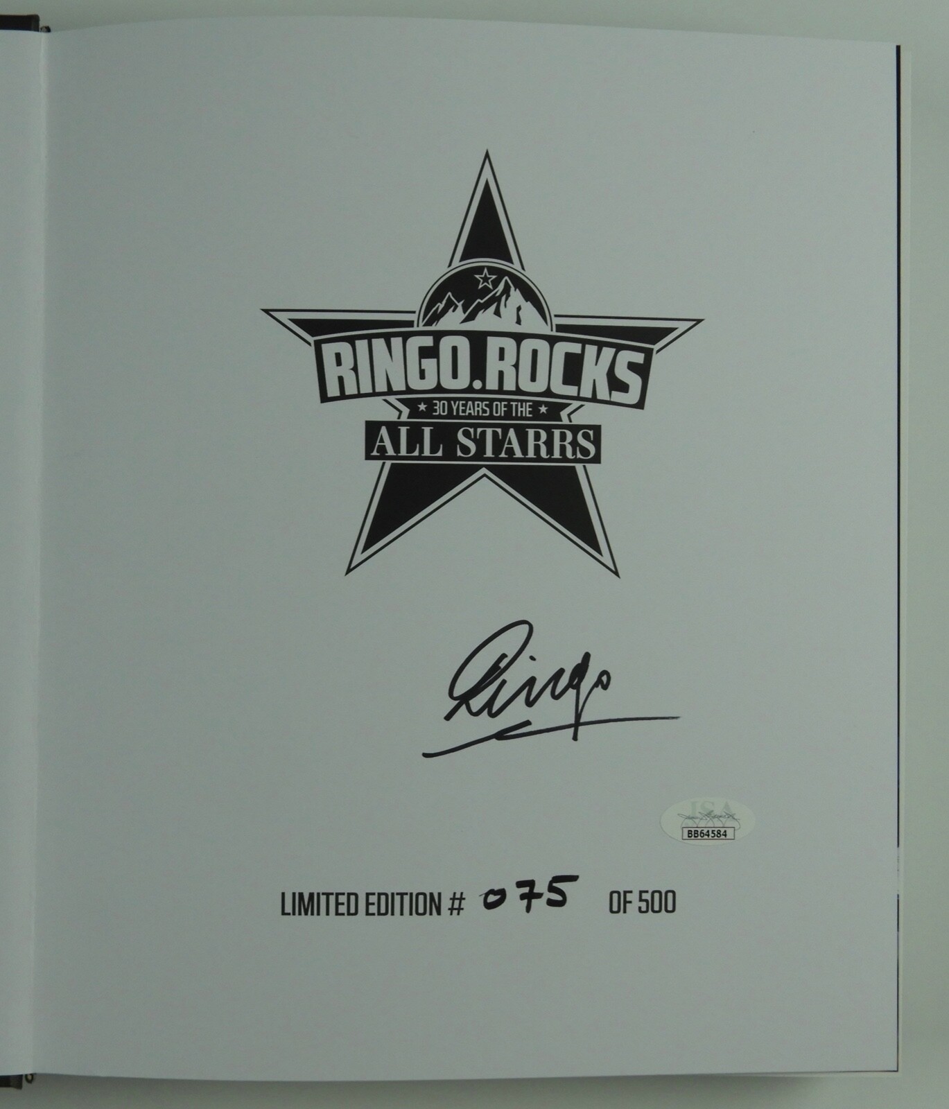 Ringo Starr The Beatles JSA Autograph Signed Book All Starrs
