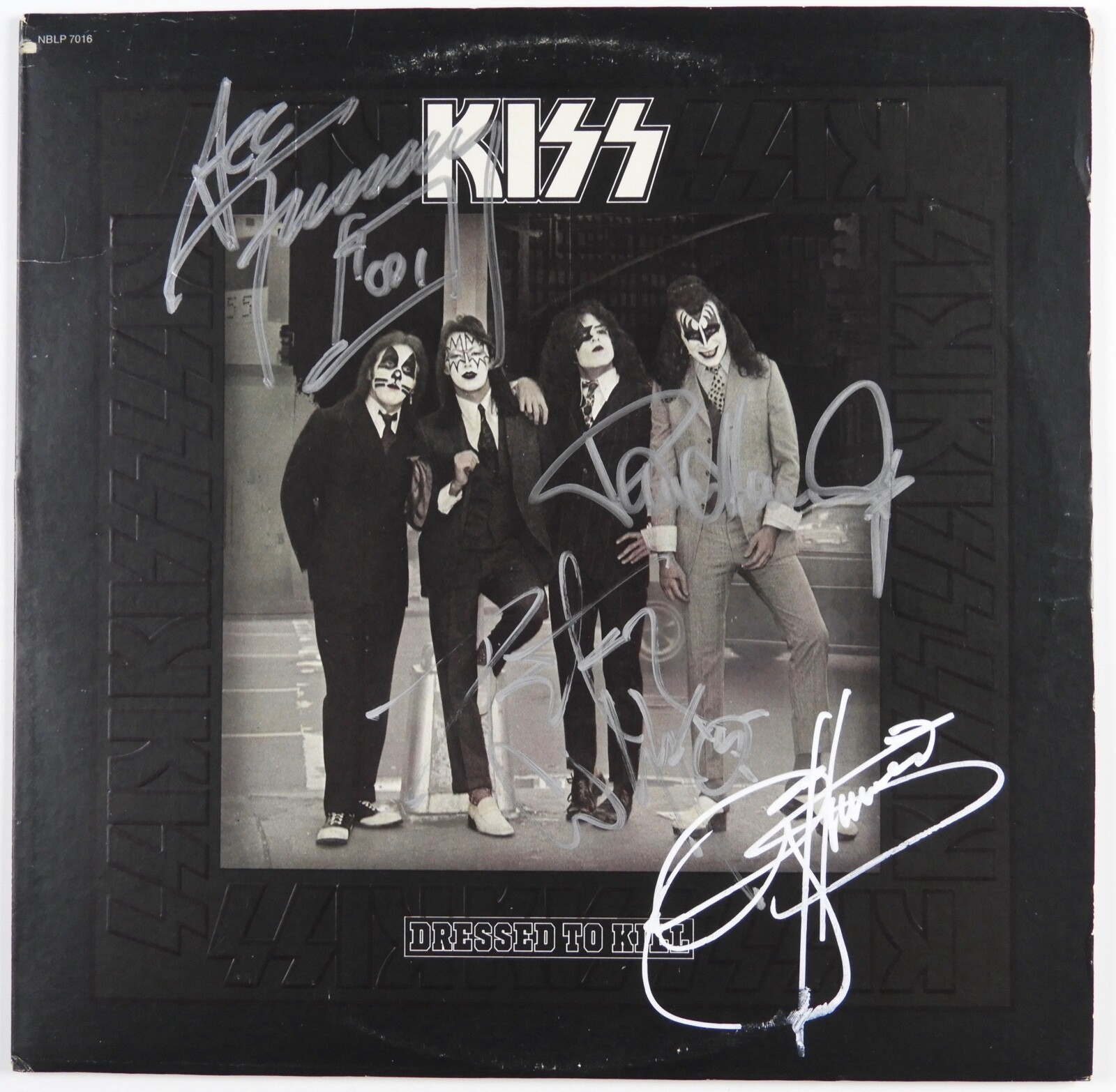 KISS JSA Paul Stanley Gene Fully Signed Autograph Record Album Dressed To Kill
