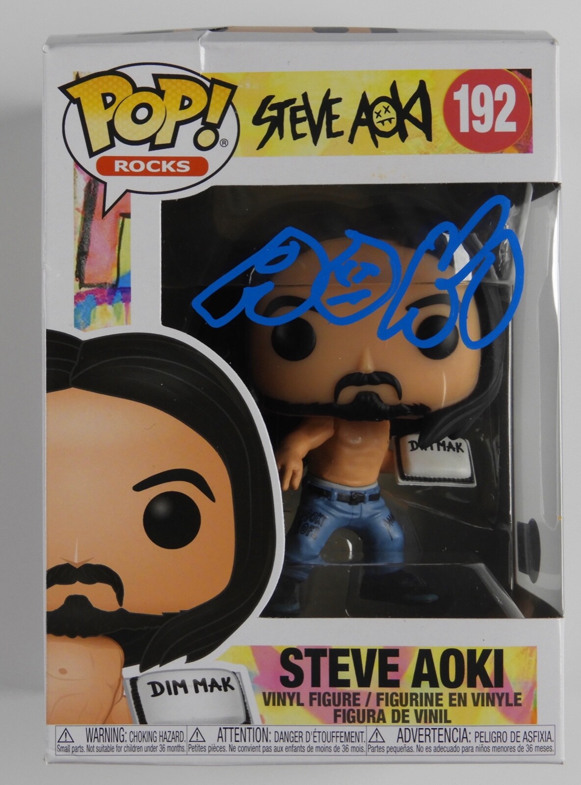 DJ Steve Aoki Signed Autograph Beckett Funko Pop 192 EDM

