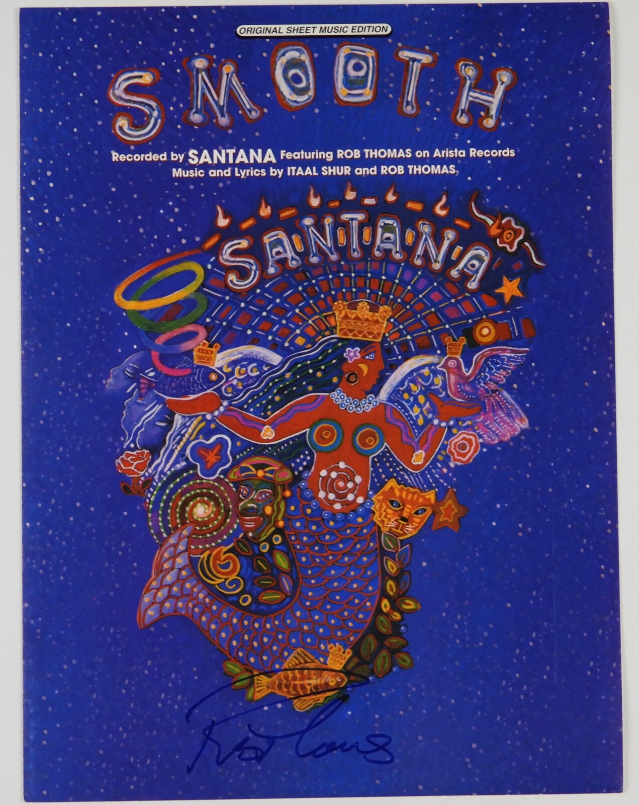 Rob Thomas JSA signed autograph Sheet Music Santana Smooth Matchbox 21

