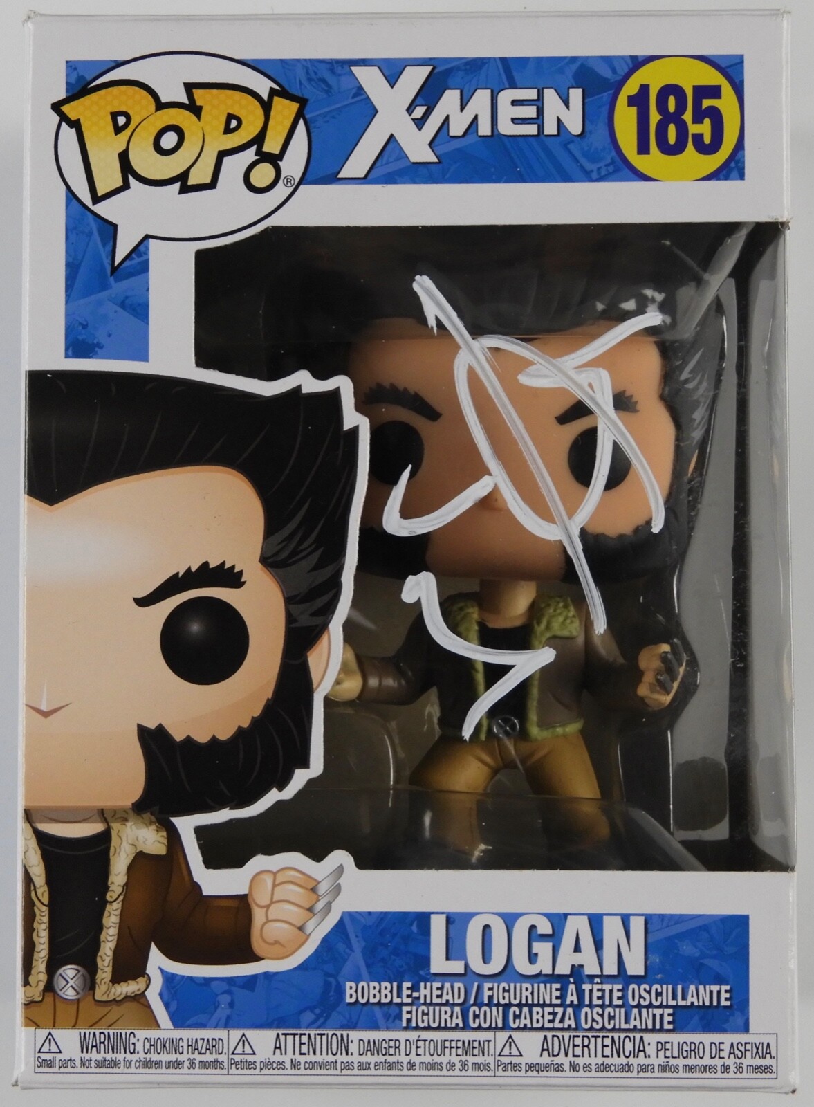 Hugh Jackman Signed Autograph Funko Pop 185 JSA X-Men Wolverine Logan

