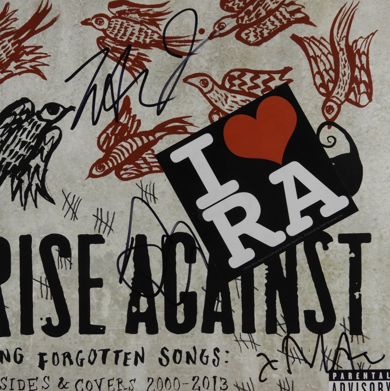 Rise Against JSA Signed Autograph Album Record Vinyl Love Forgotten Songs
