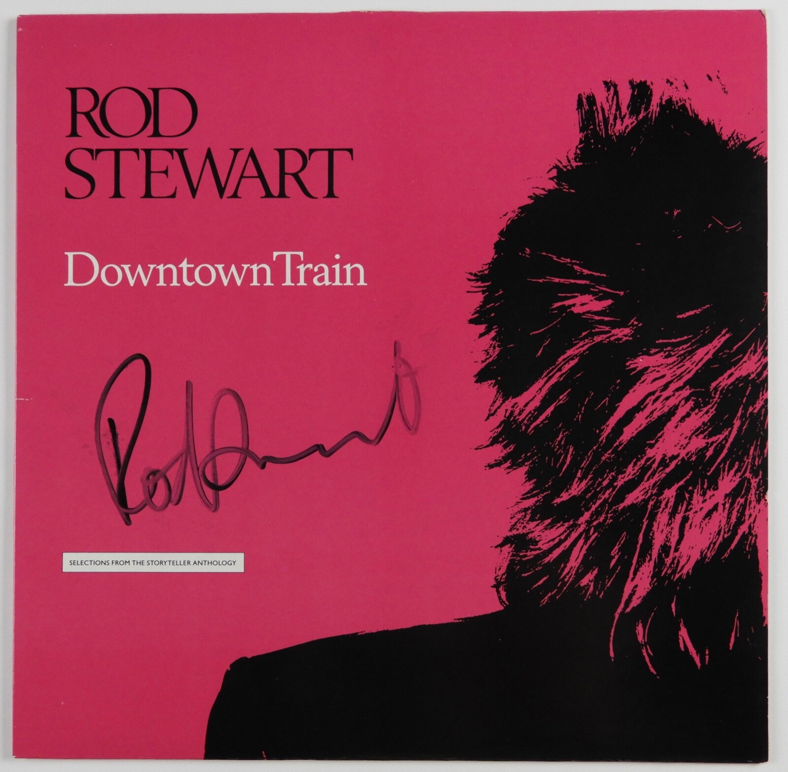 ROD STEWART SIGNED JSA SIGNED AUTOGRAPH ALBUM RECORD DOWNTOWN TRAIN COLLECTIBLE MEMORABILIA