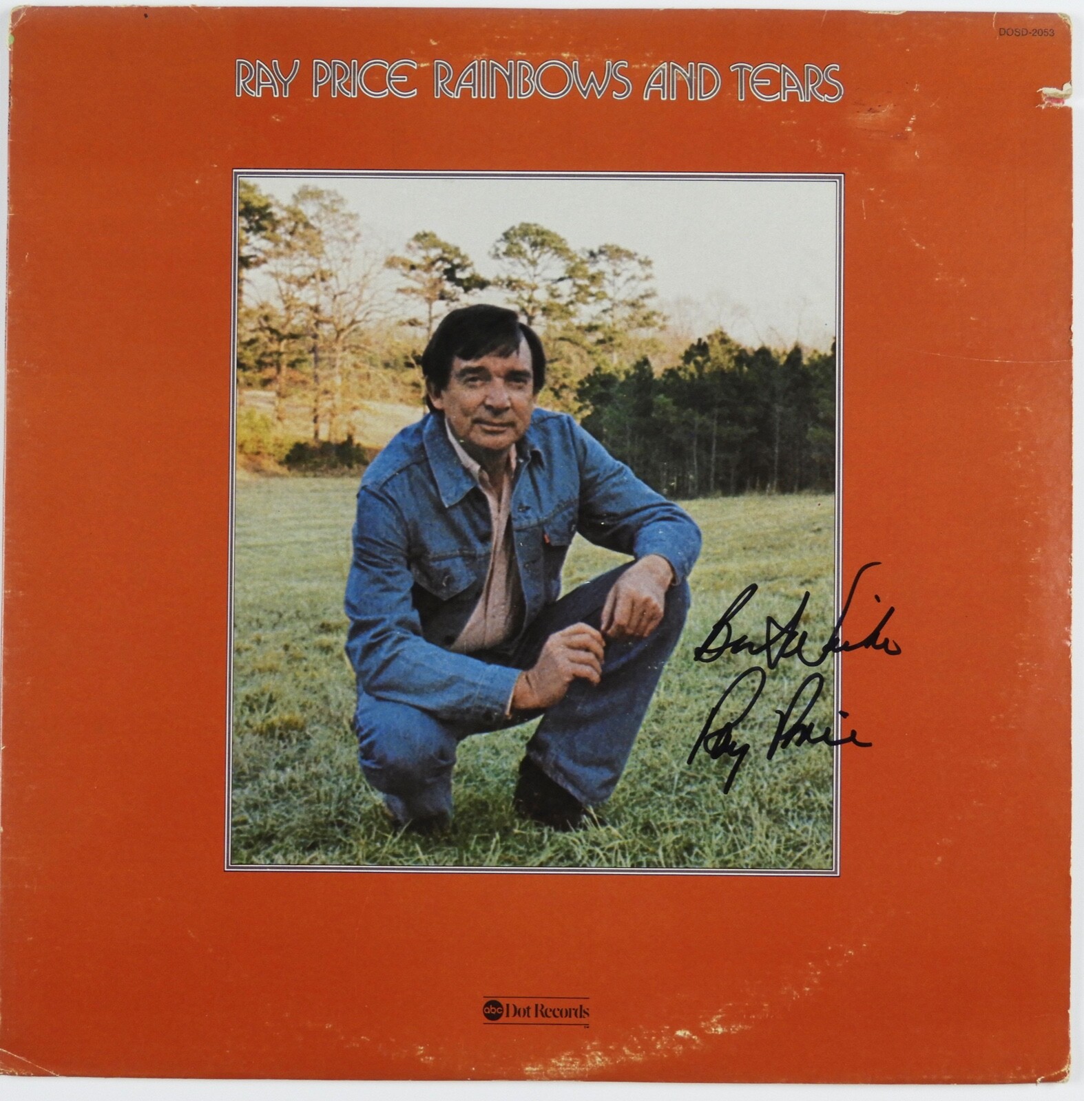 Ray Price JSA Signed Autograph Album Record Rainbows And Tears
