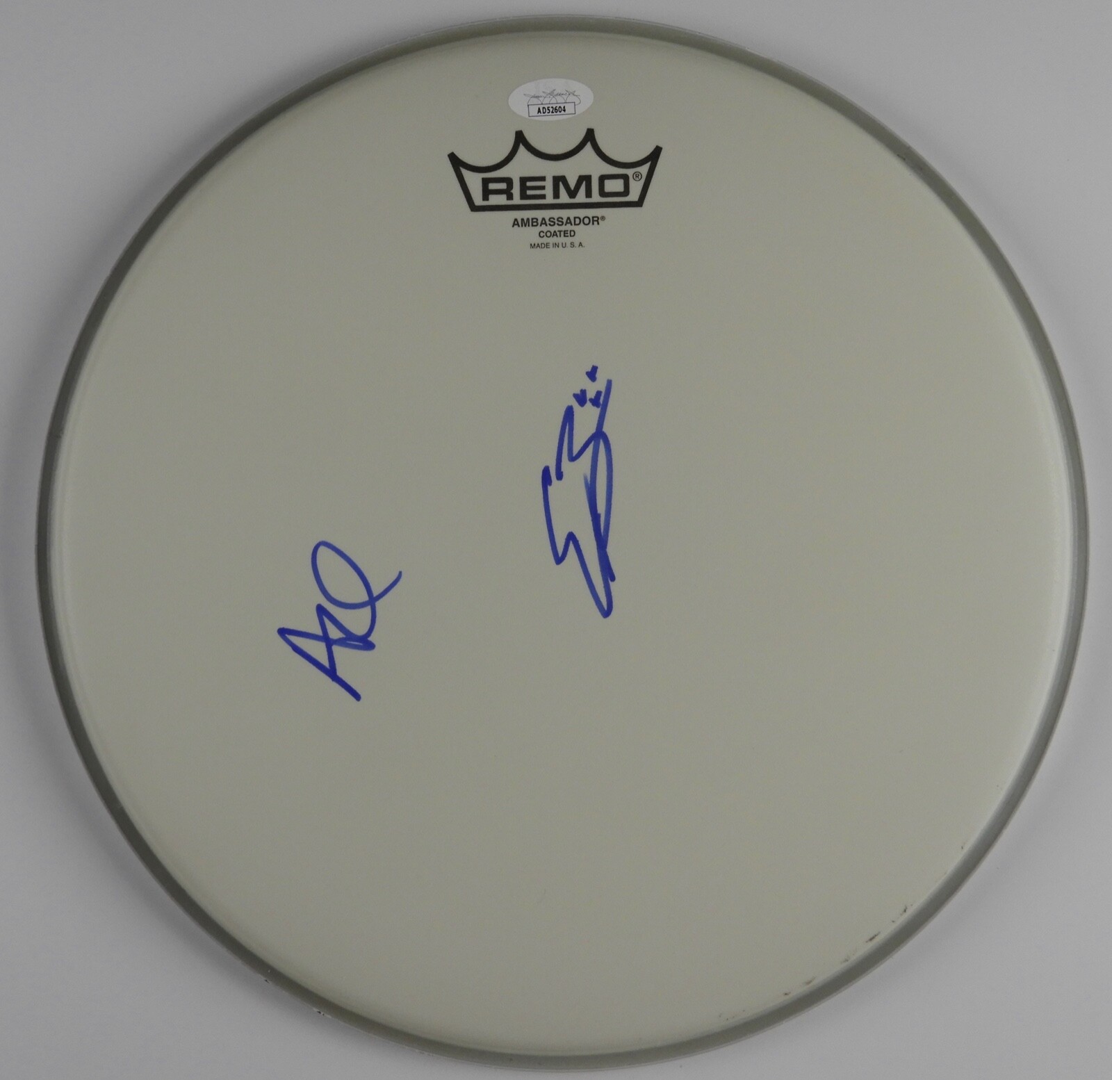 Black Pumas JSA Signed Autograph Drum Head Adrian Quesada Eric Burton
