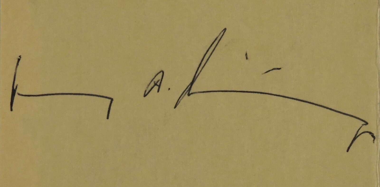 Henry Kissinger JSA COA Signed Autograph Cut
