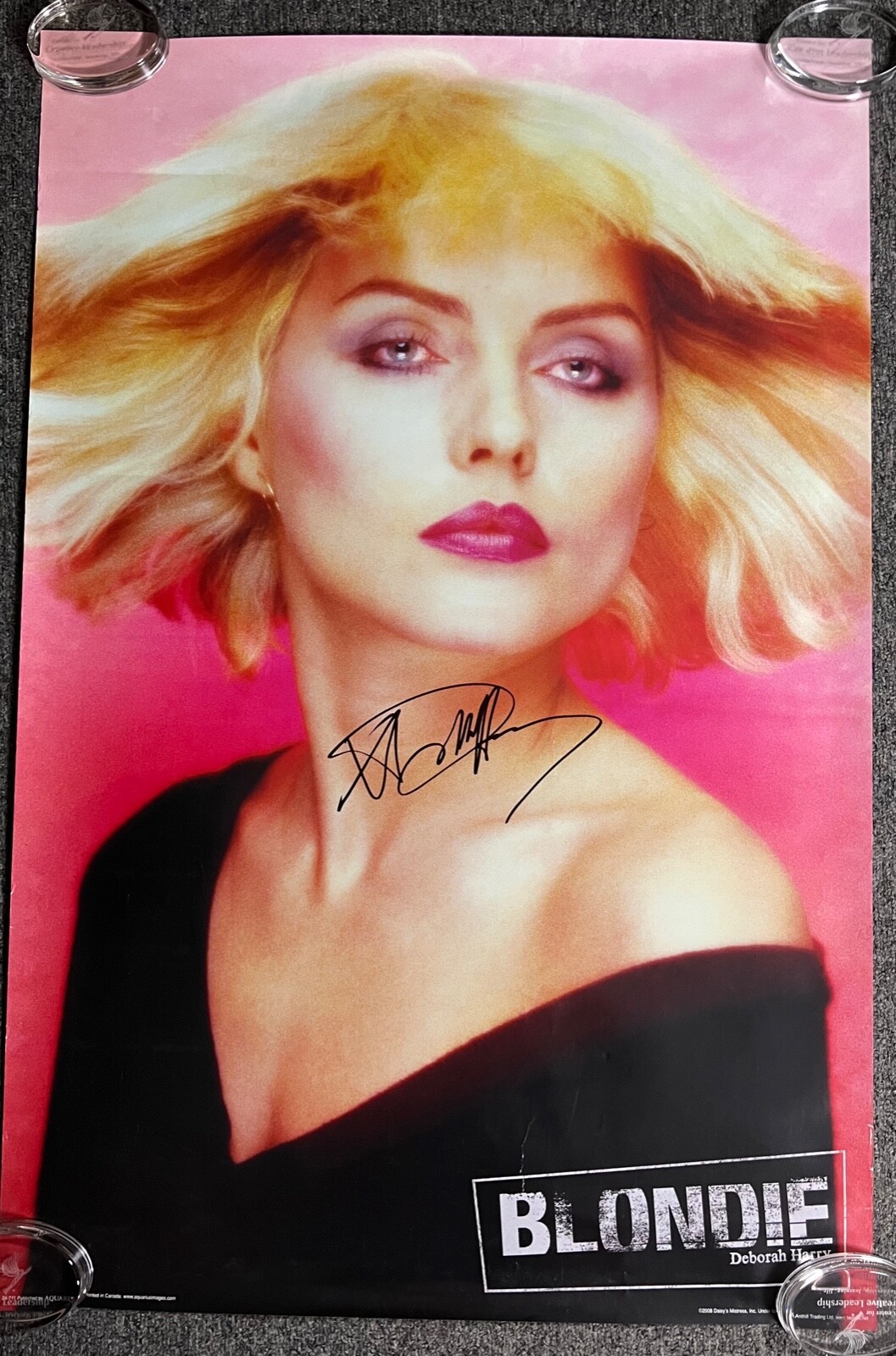 Blondie Deborah Harry JSA Signed Autogragh Poster HUGE

