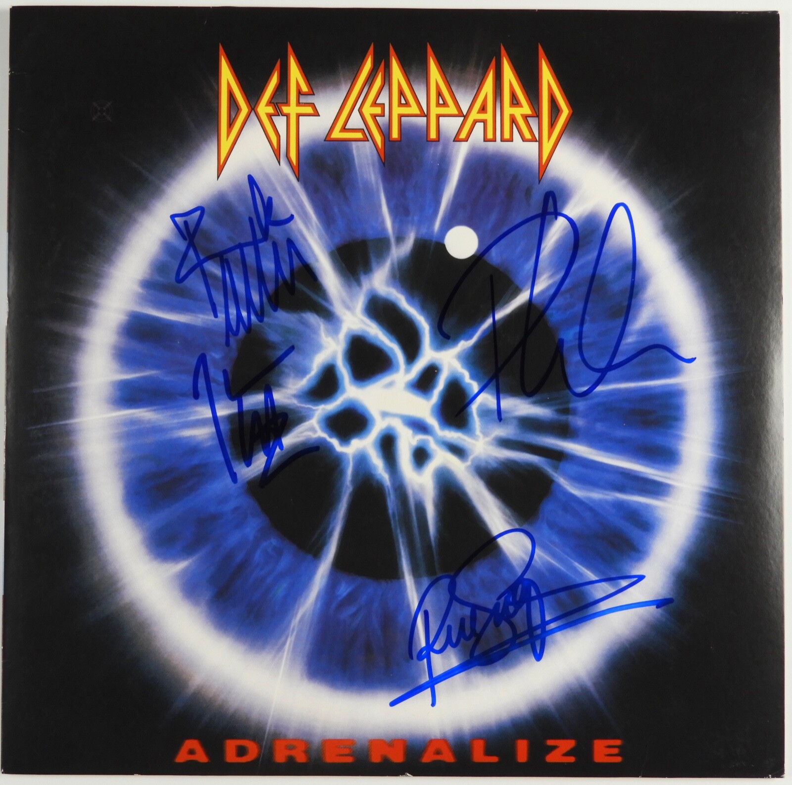 Def Leppard Fully Signed Adrenalize Autograph Album Record Vinyl REAL Epperson
