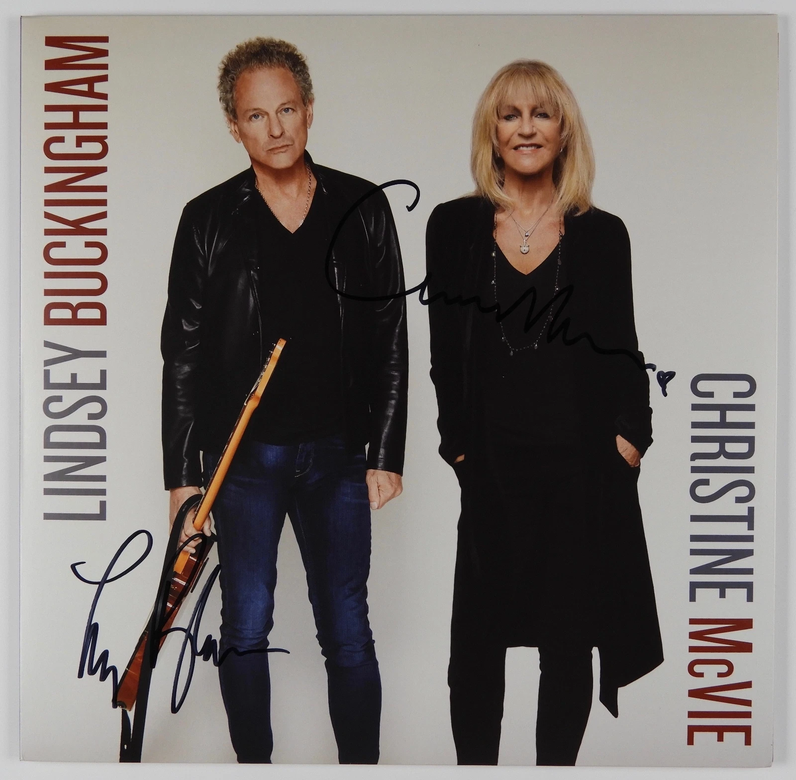 Lindsey Buckingham Christine McVie Fleetwood Mac Signed Autograph JSA Album LP

