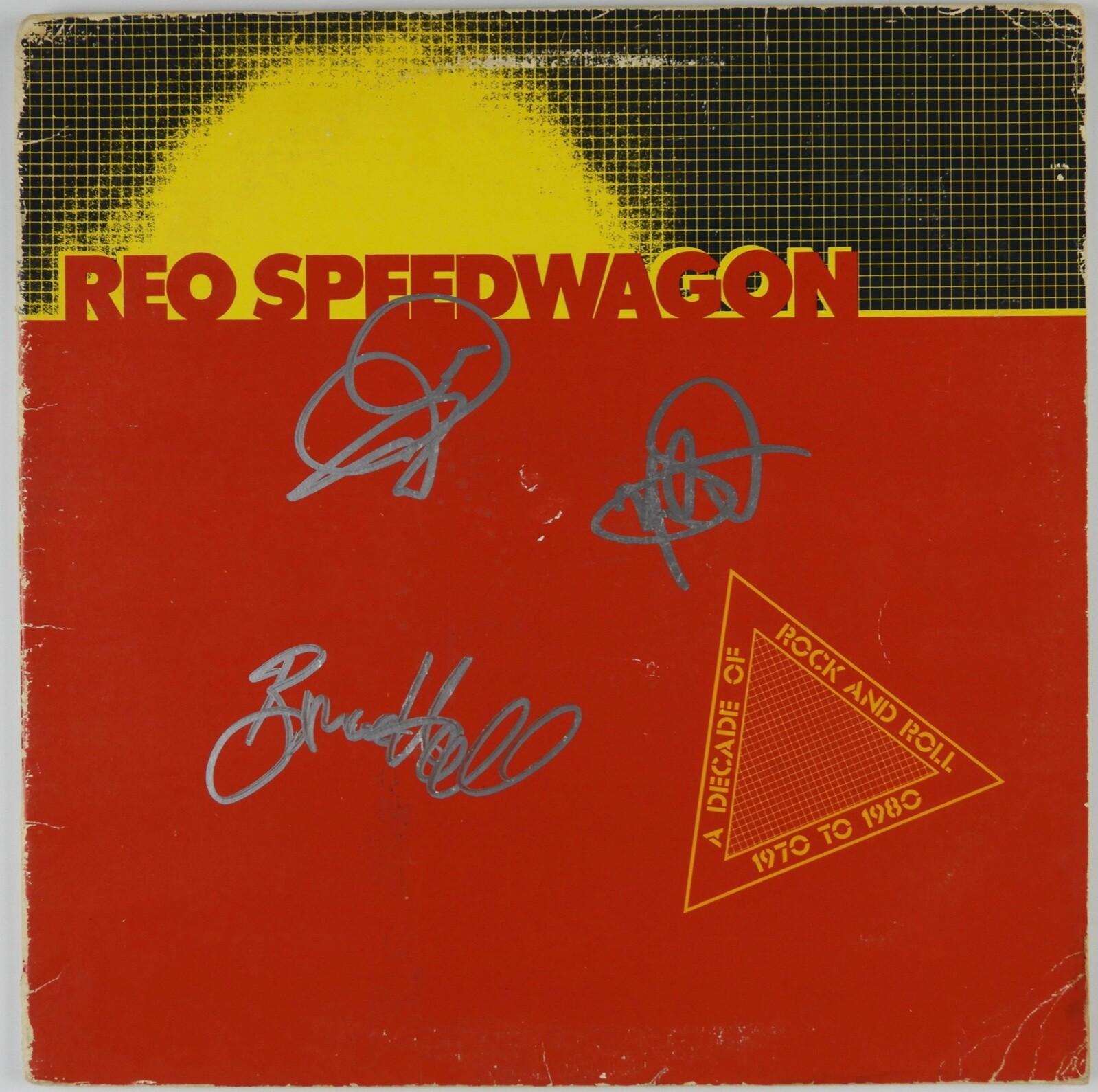 REO Speedwagon JSA Signed Autograph Record Album Vinyl Kevin Cronin Bruce Hall +
