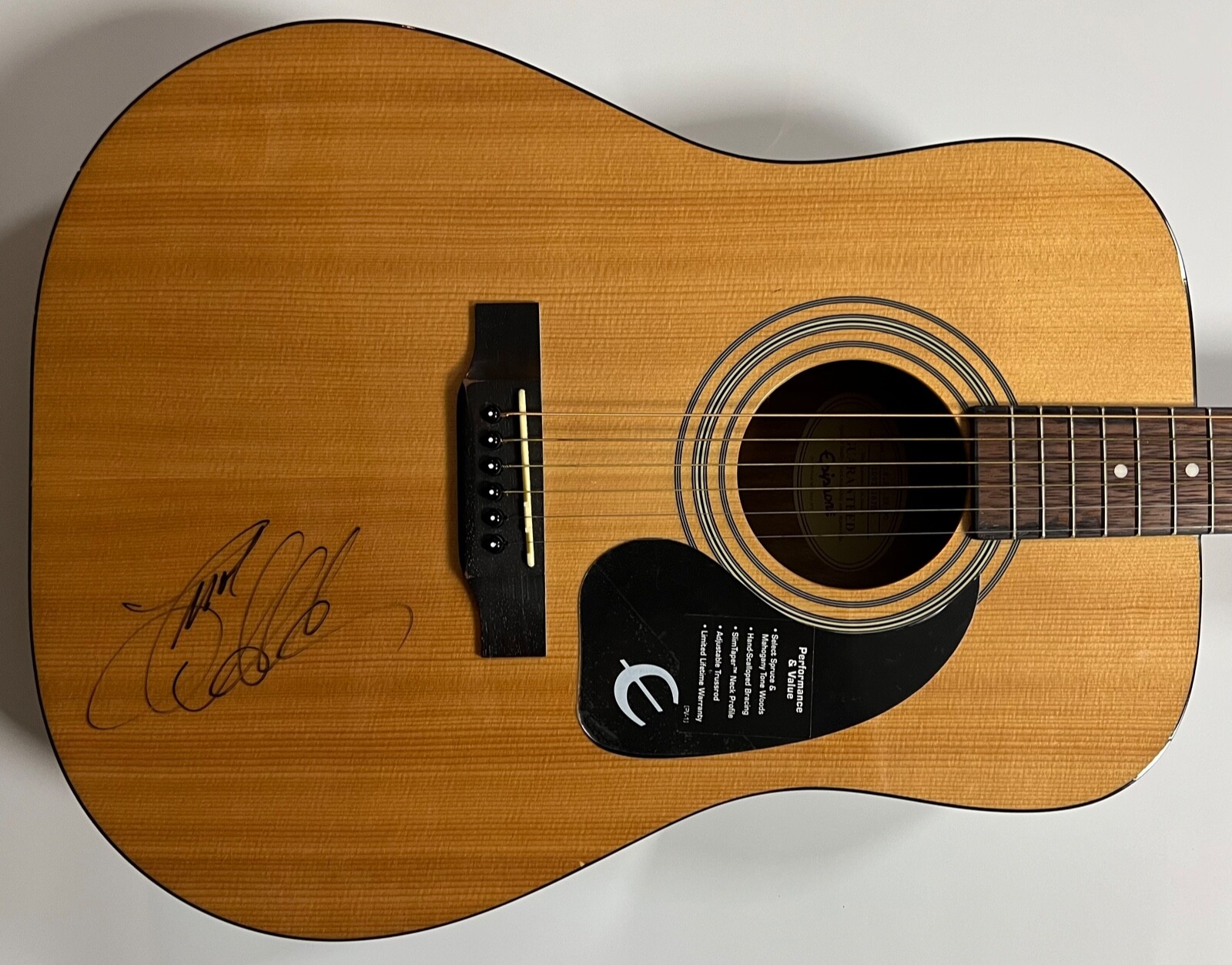 Jason Aldean JSA Signed Autograph Acoustic Guitar Epiphone
