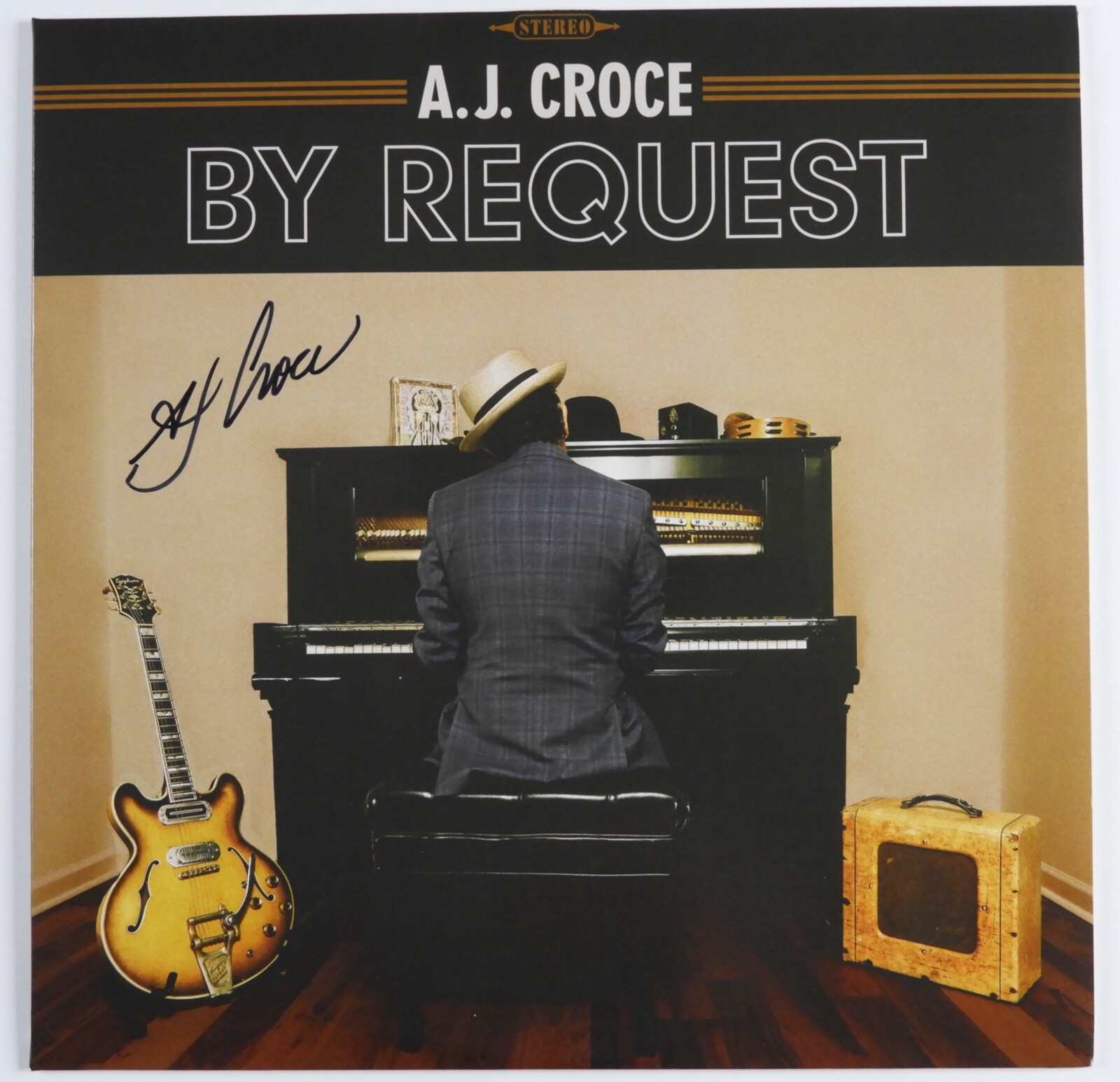 A. J. CROCE JSA SIGNED AUTOGRAPH ALBUM VINYL RECORD BY REQUEST COLLECTIBLE MEMORABILIA