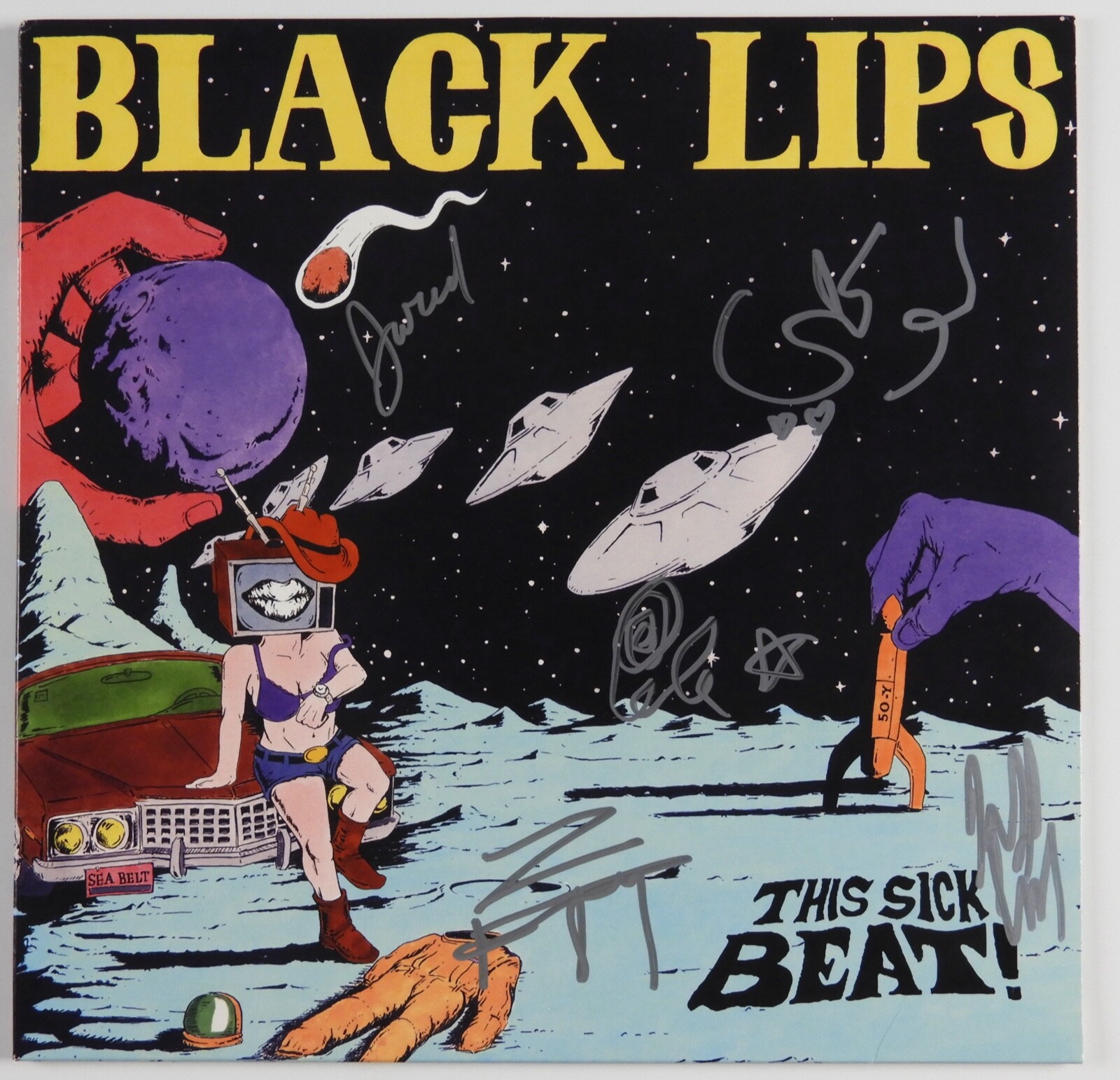 Black Lips JSA Autograph Signed Album Vinyl Record This Sick Beat! 10