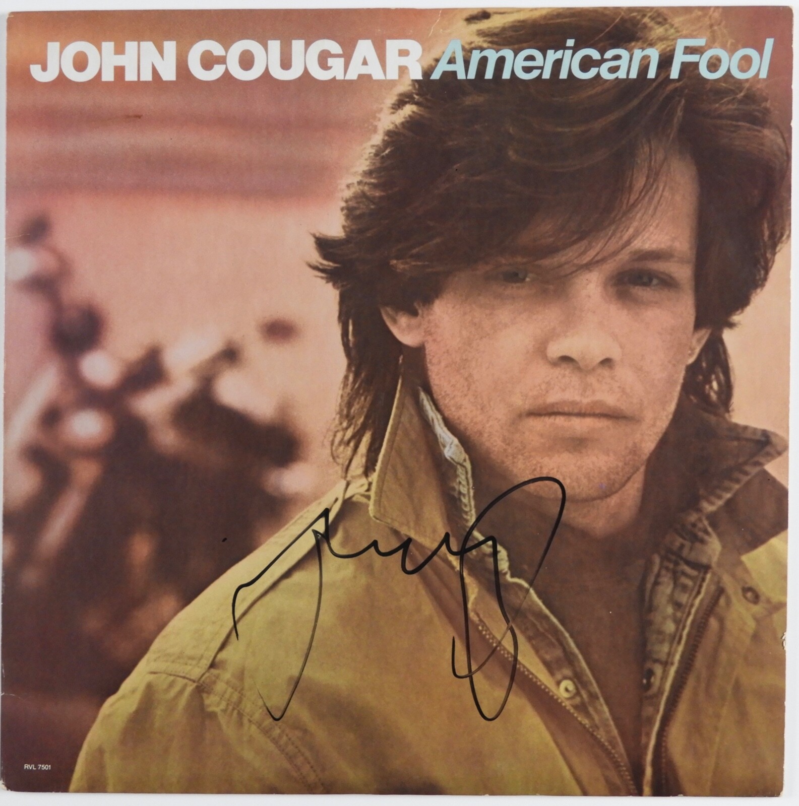 John Cougar Mellencamp JSA Signed Autograph Album Vinyl Record LP American Fool
