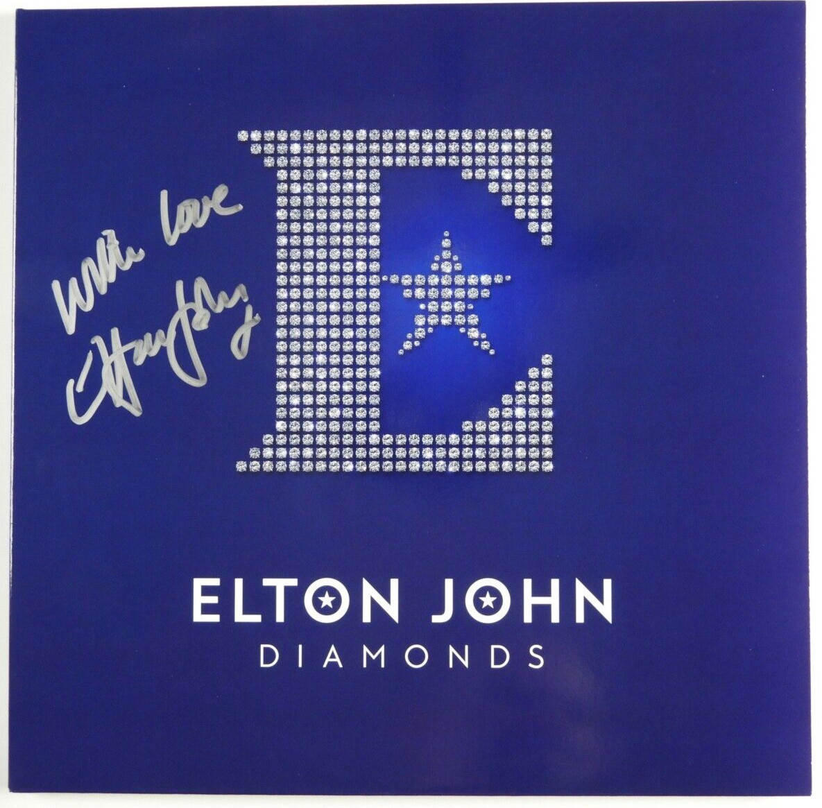 Elton John JSA Signed Diamonds Autograph Album Record Vinyl
