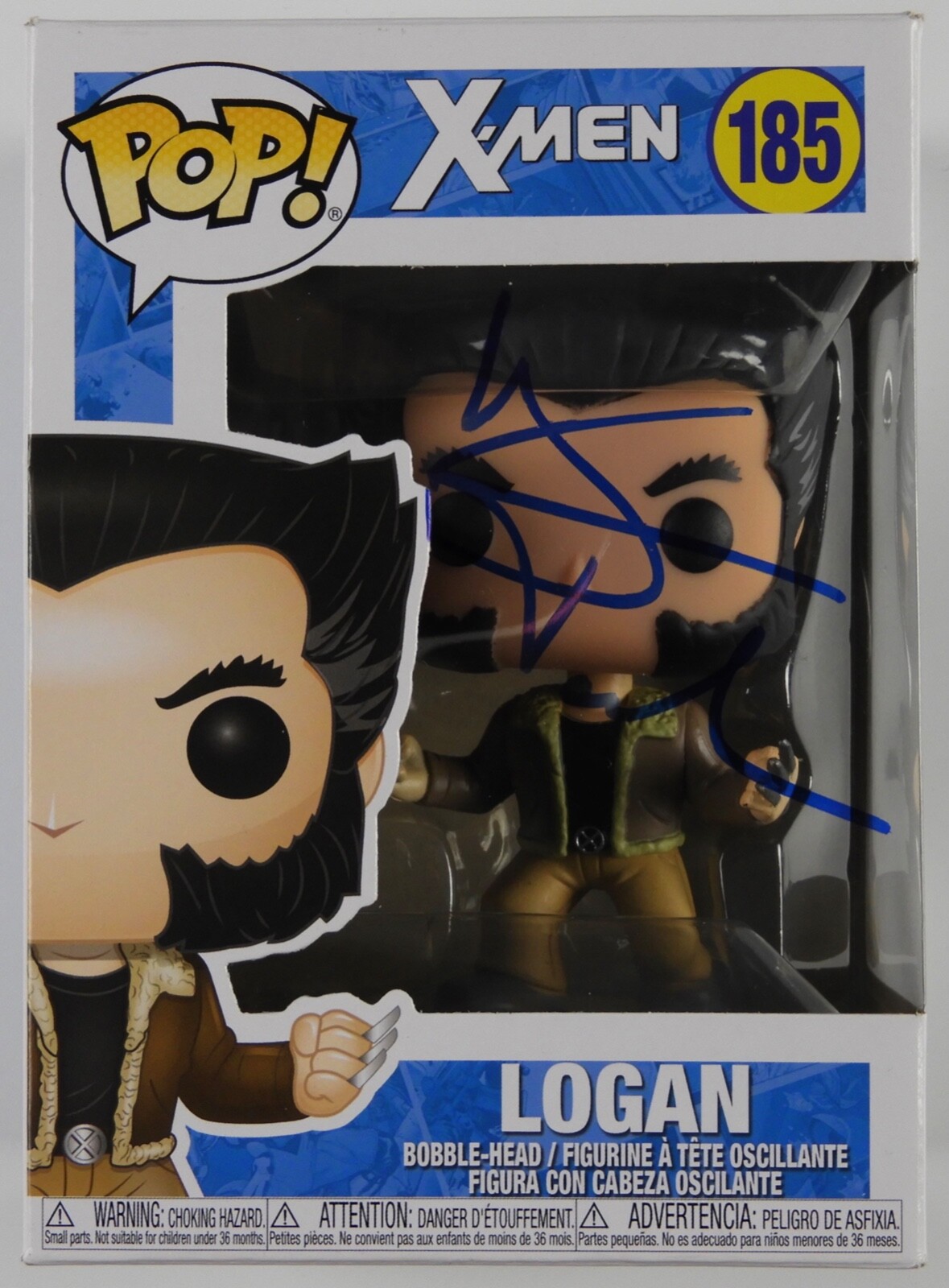 Hugh Jackman Signed Autograph Funko Pop 185 JSA X-Men Wolverine Logan
