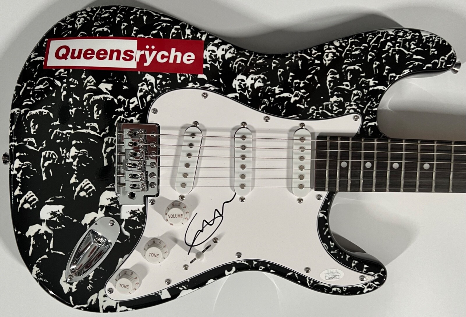 Queensryche Geoff Tate JSA Autograph Signed Guitar Stratocaster
