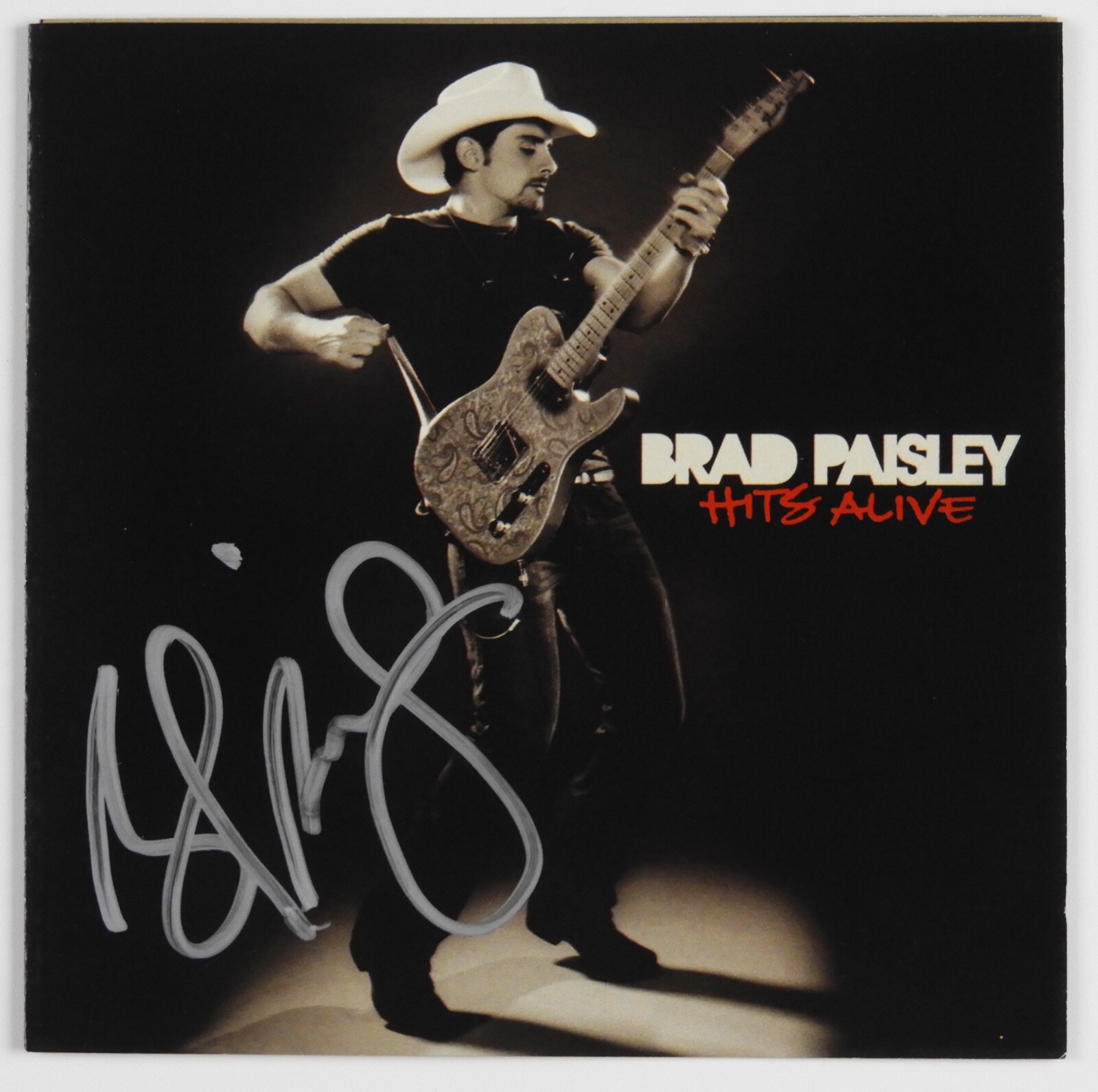Brad Paisley JSA Signed Autograph CD Booklet Hits Alive
