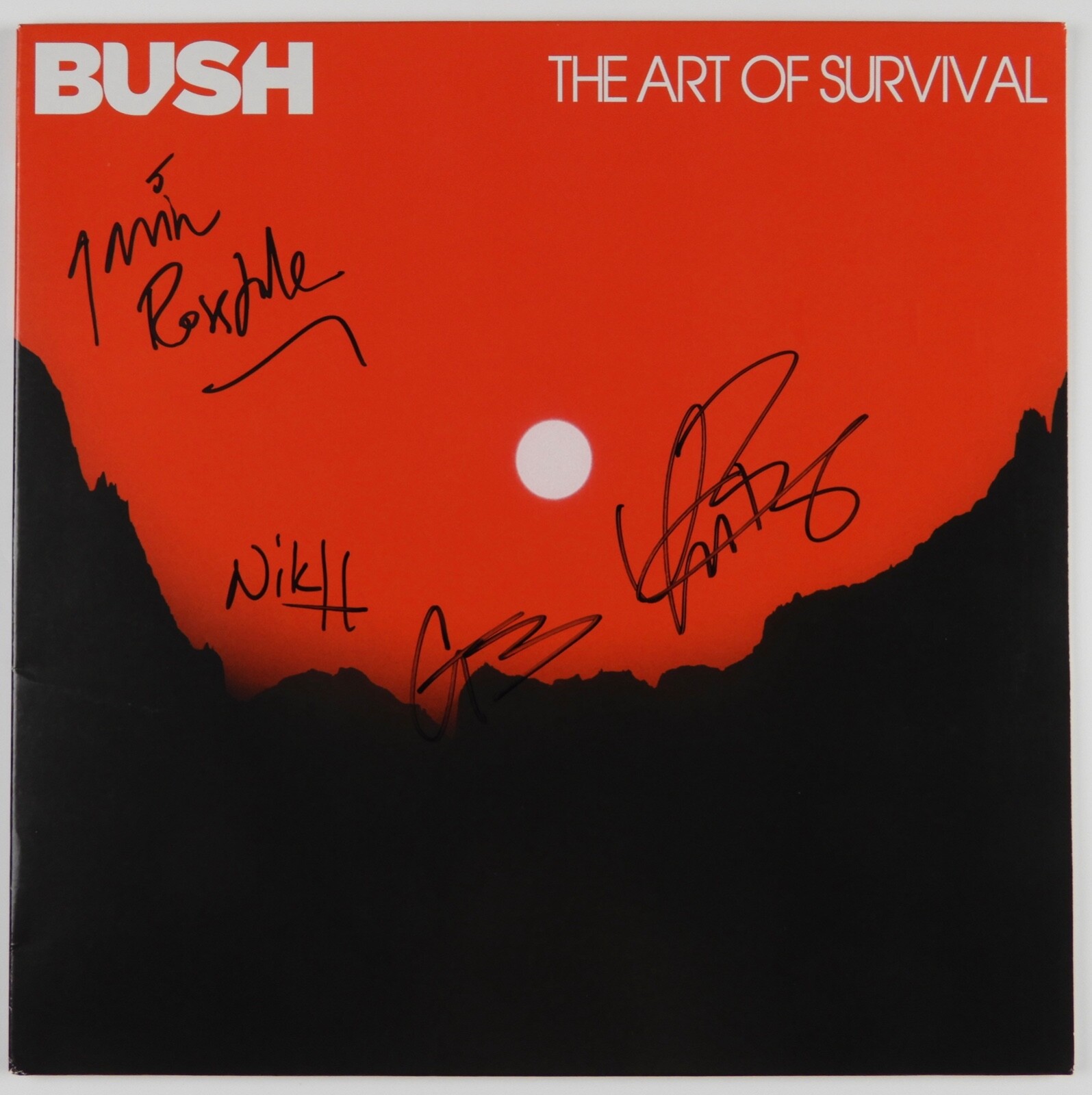 Bush JSA Fully Signed Autograph Album Record The Art Off Survival
