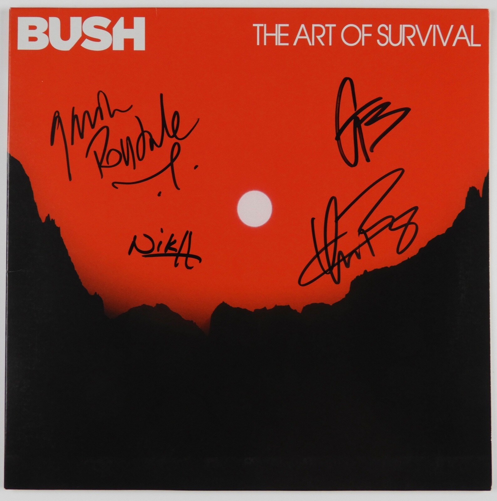 Bush JSA Fully Signed Autograph Album Record The Art Off Survival
