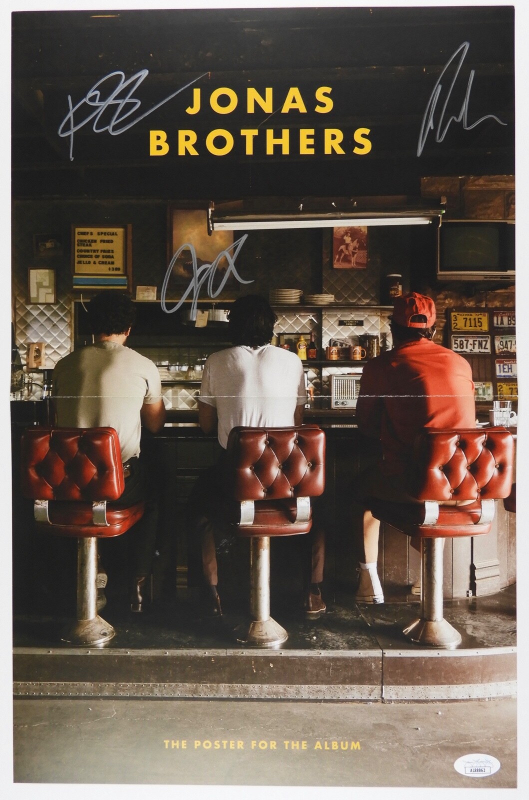 Jonas Brothers JSA Signed Autograph Poster Record LP The Album
