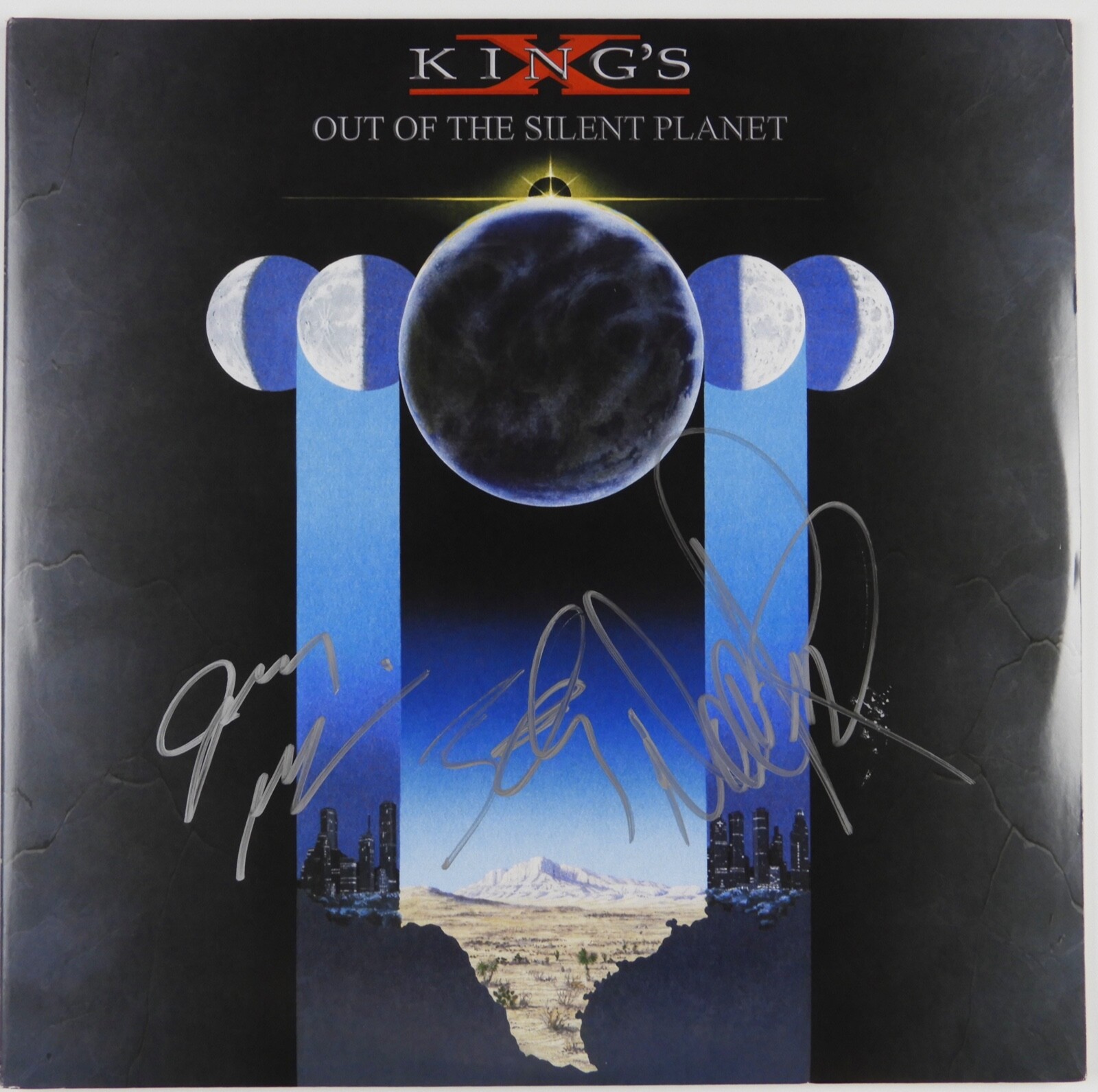 King's X JSA Fully Signed Autograph Album Record Out Of The Silent Planet
