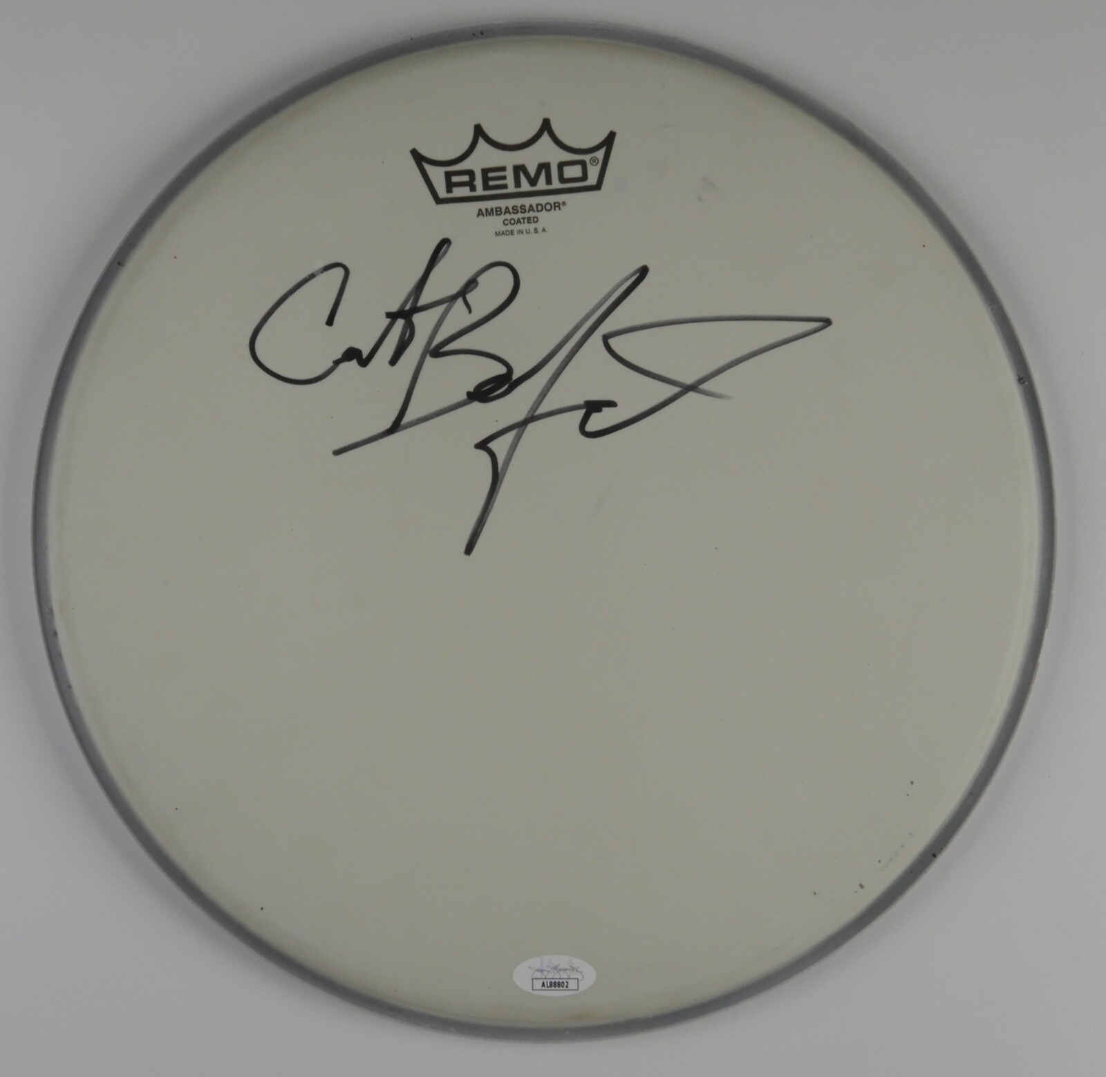 Carter Beauford JSA Autograph Signed Drum Head 12