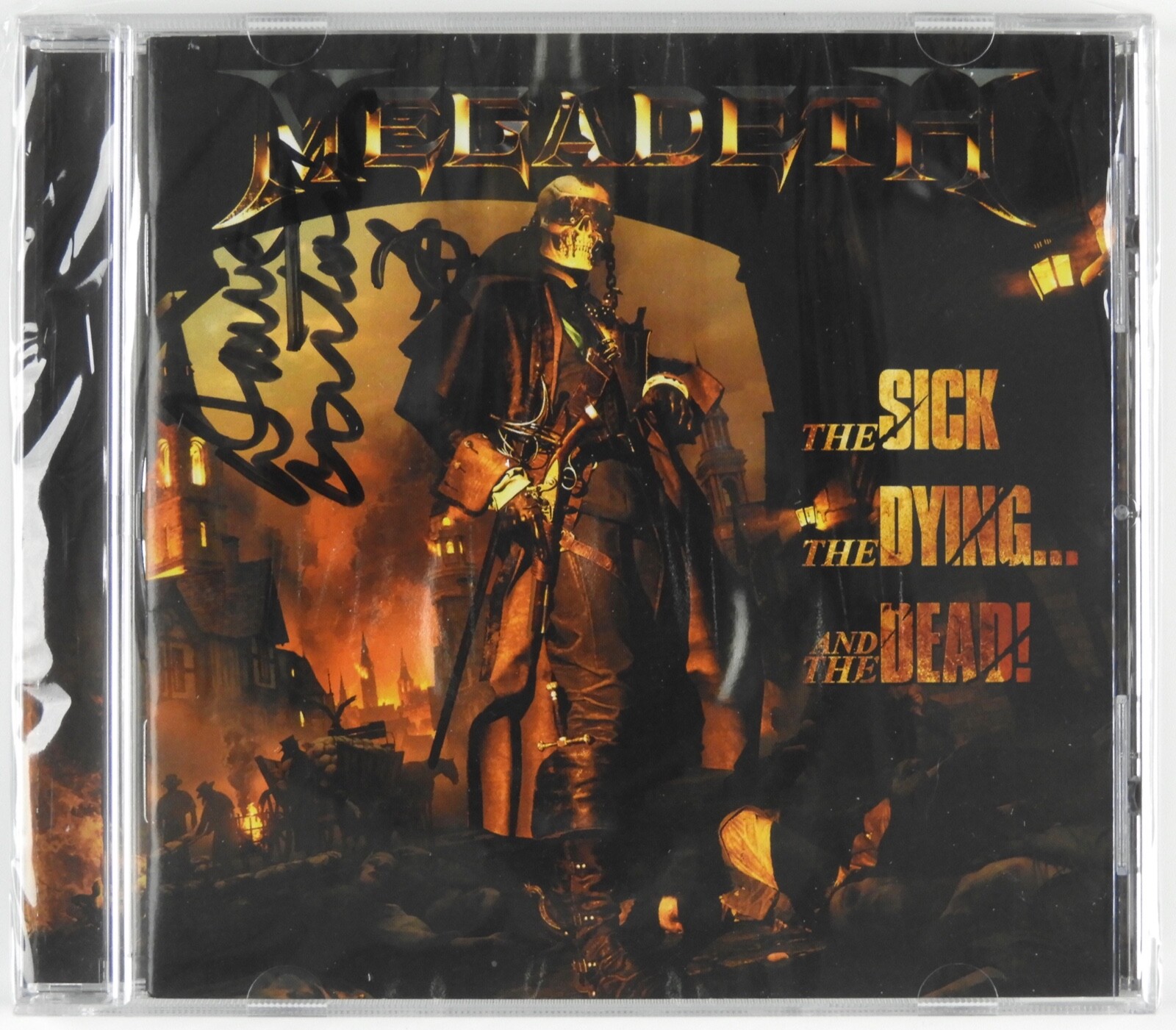 Megadeth Dave Mustaine Signed Autograph CD Still Sealed
