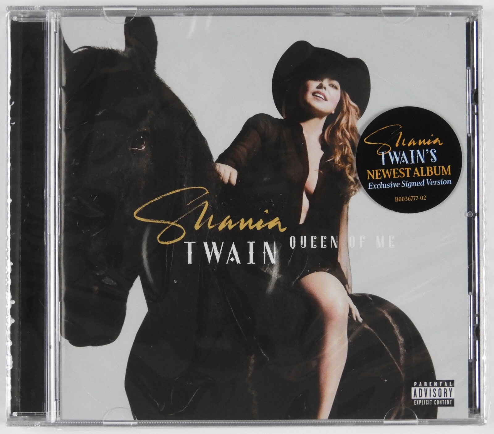 Shania Twain Signed Autograph CD Booklet Still Sealed Queen Of Me
