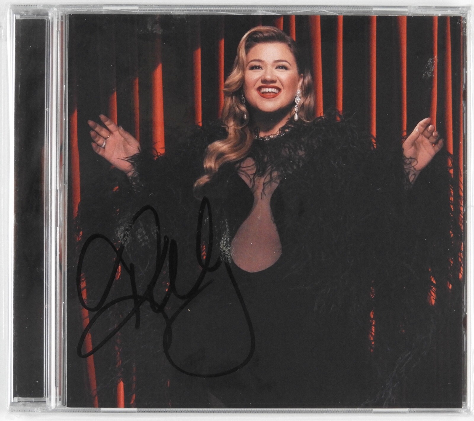 Kelly Clarkson Signed Autograph CD Card Still Sealed When Christmas Comes Around
