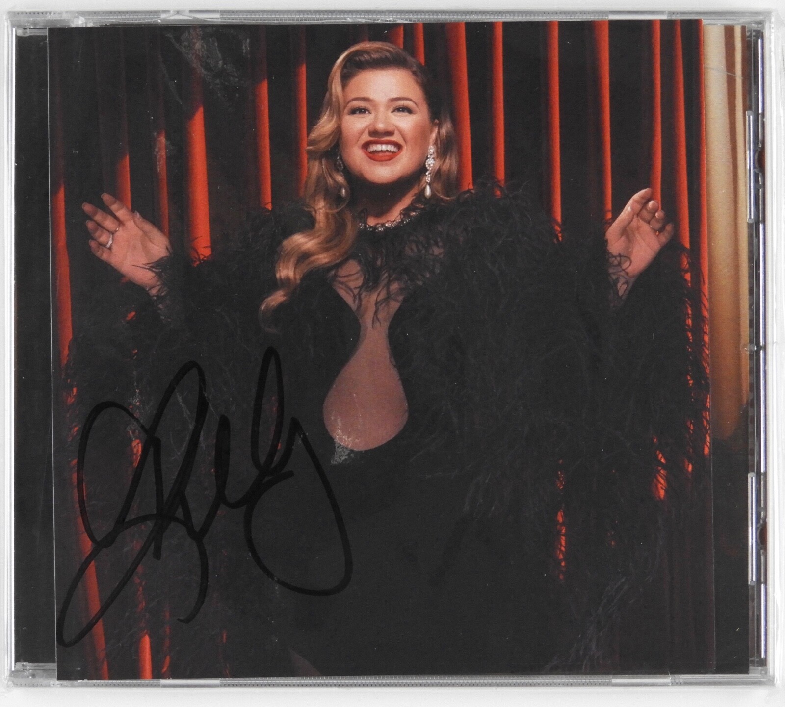 Kelly Clarkson Signed Autograph CD Card Still Sealed When Christmas Comes Around
