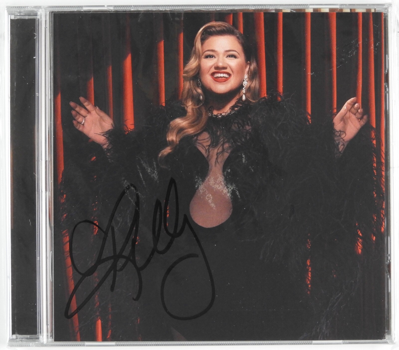 Kelly Clarkson Signed Autograph CD Card Still Sealed When Christmas Comes Around
