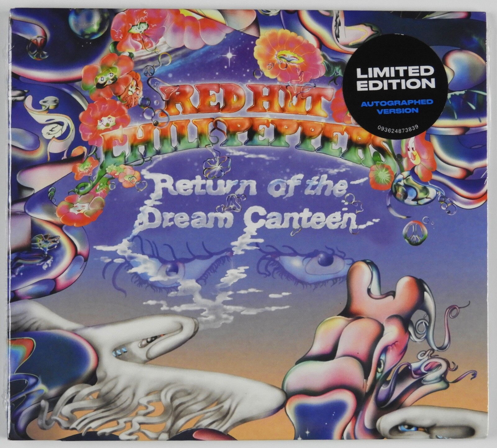Red Hot Chili Peppers Fully Signed Autograph CD Card Return Of The Dream Canteen
