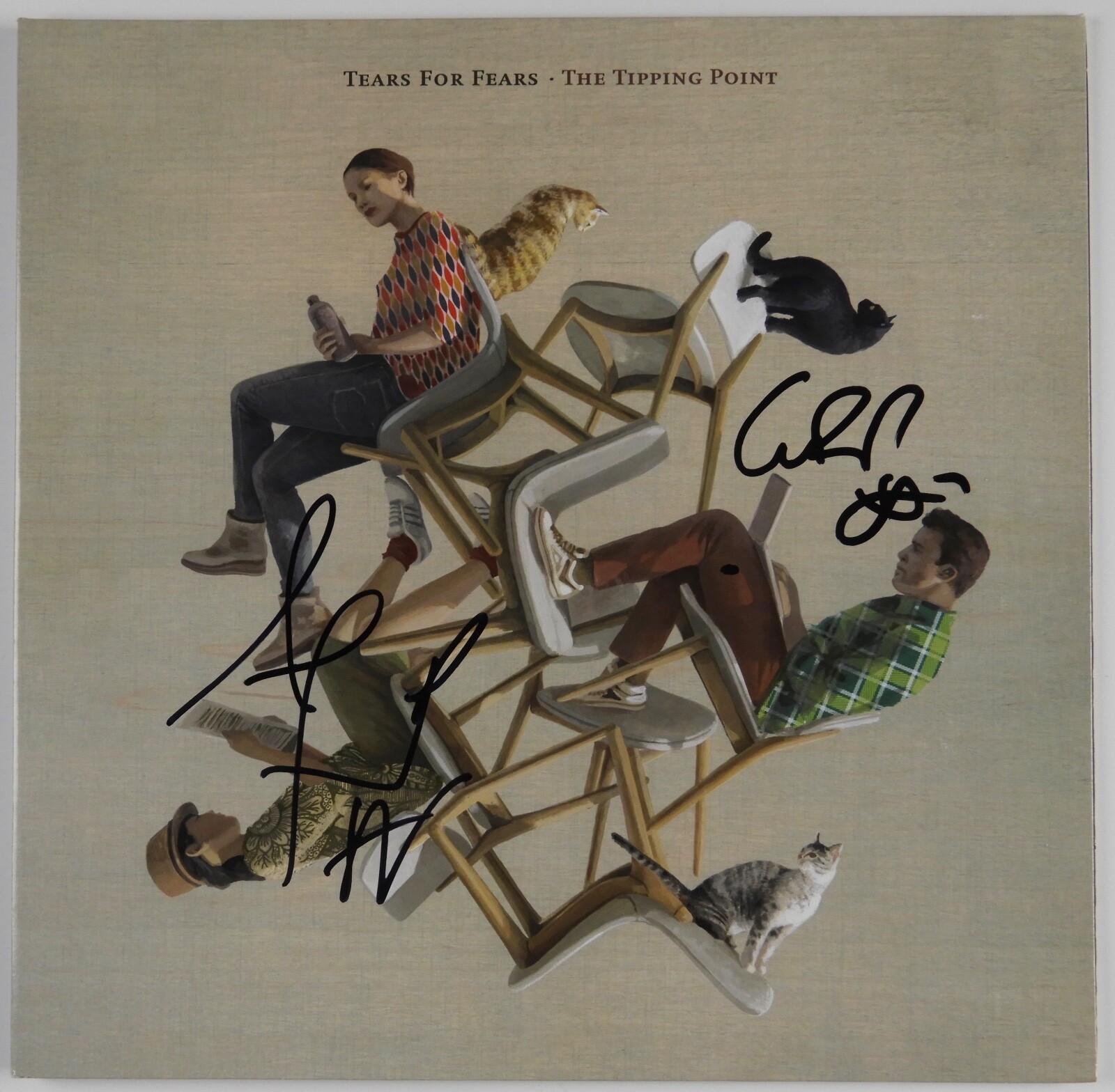 New ListingTears For Fears JSA Signed Autograph Album Record Vinyl The Tipping Point

