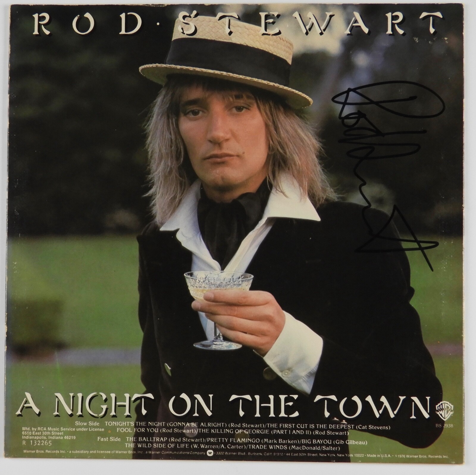 New ListingRod Stewart JSA Signed Autograph Album Record Vinyl A Night On The Town
