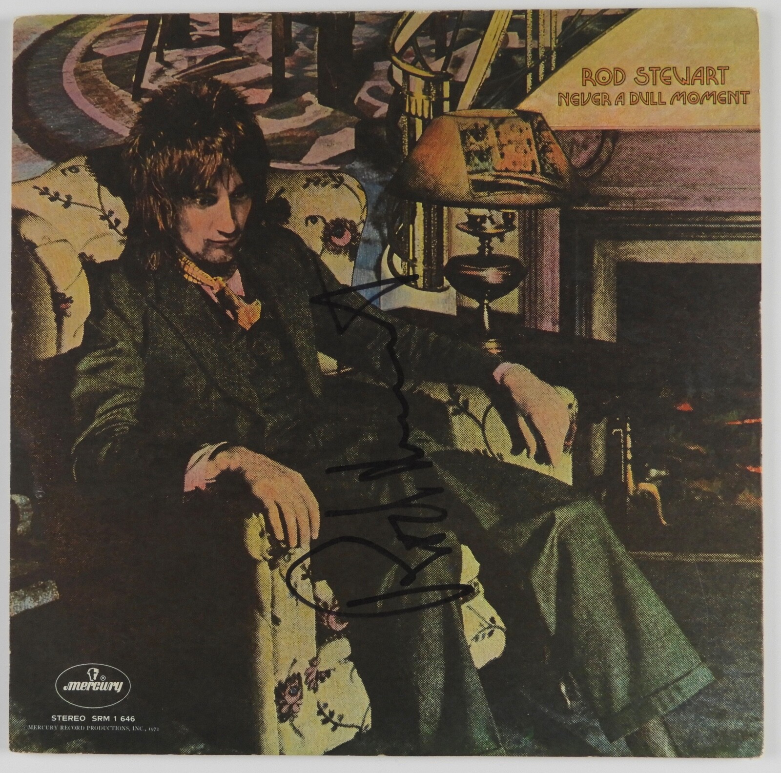 New ListingRod Stewart JSA Signed Autograph Album Record Vinyl Never A Dull Moment
