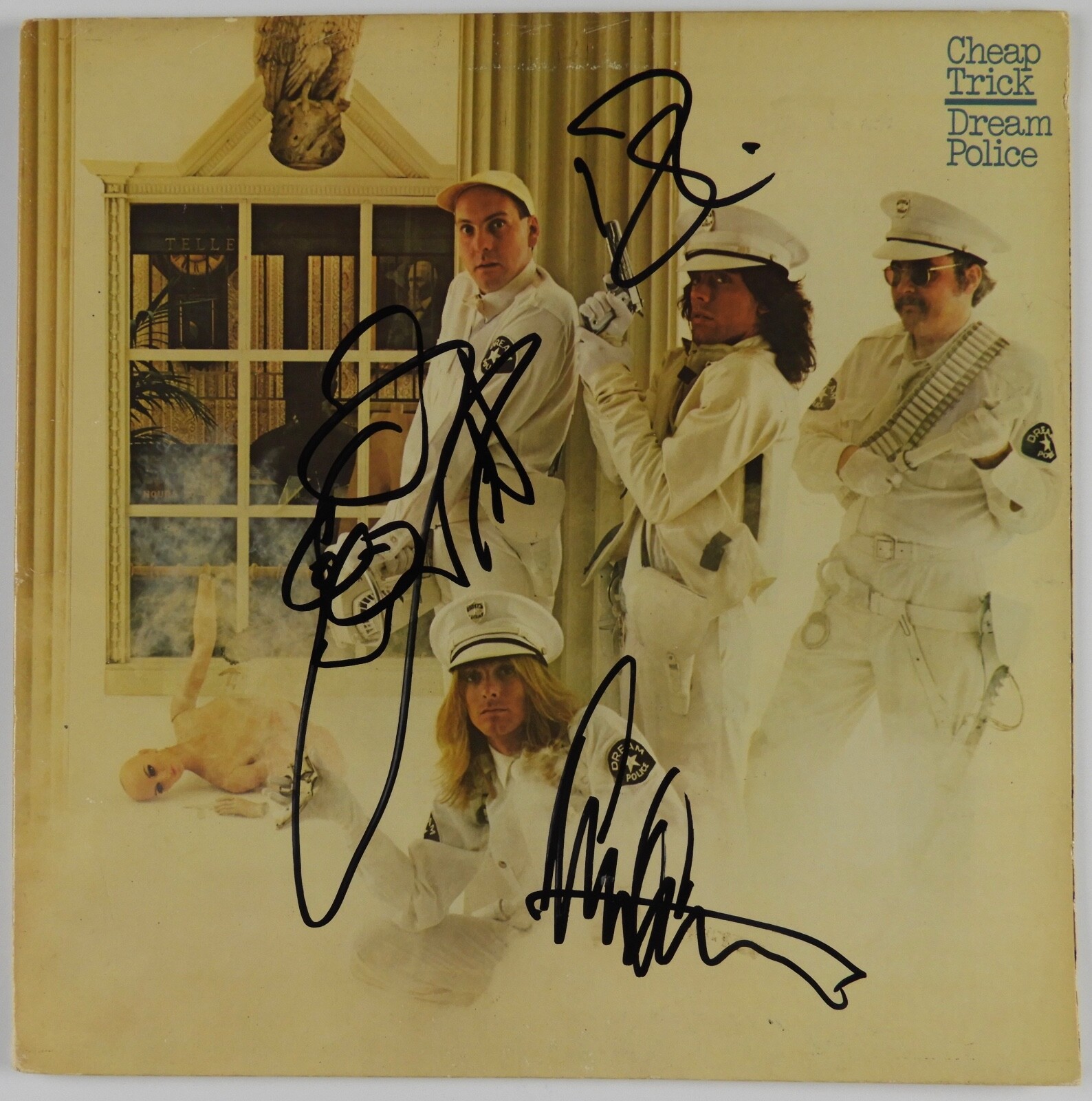 New ListingCheap Trick JSA Signed Autograph Album Vinyl Rick Nielsen Robin Zander +
