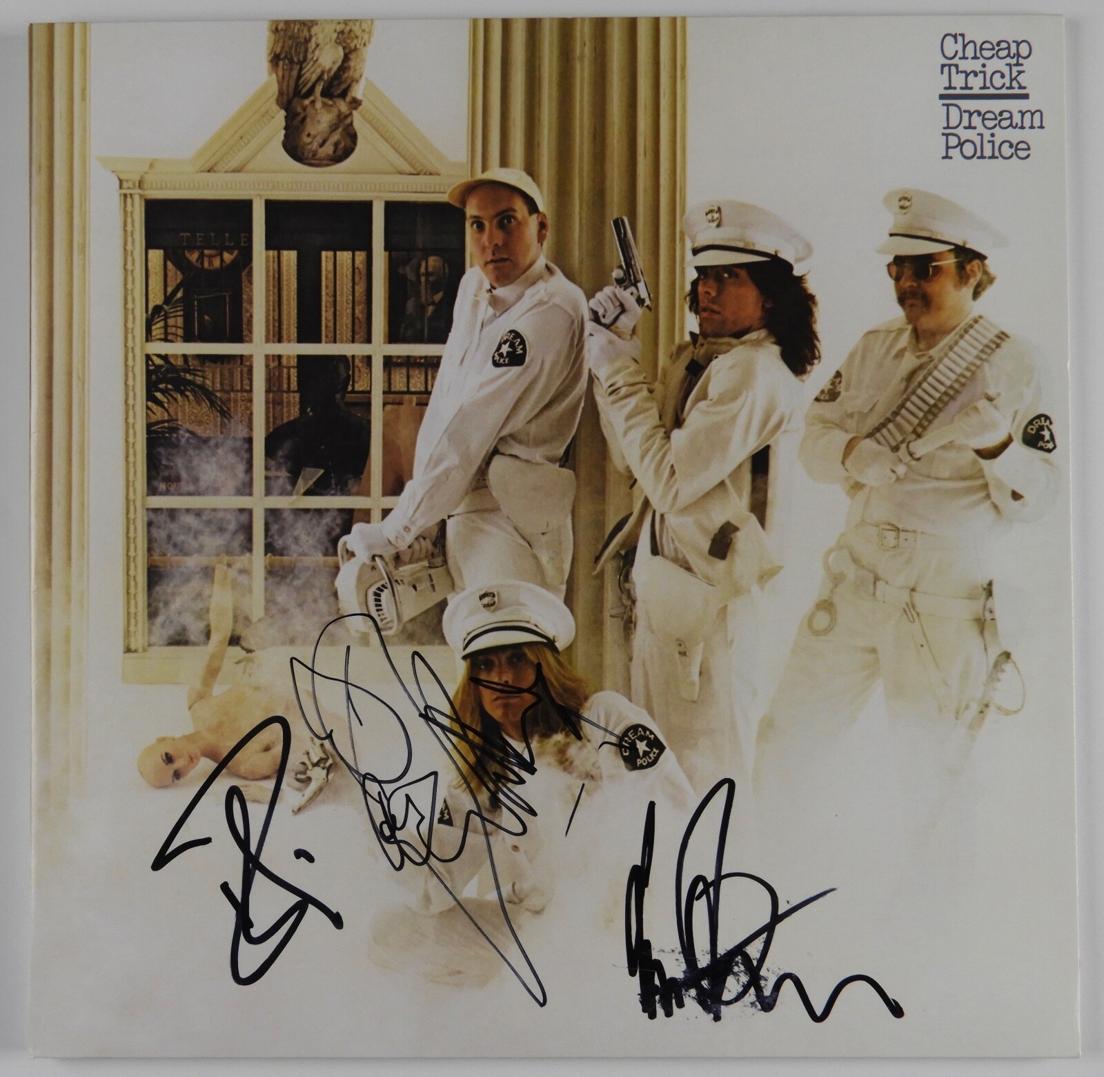 New ListingCheap Trick JSA Signed Autograph Album Vinyl Rick Nielsen Robin Zander +
