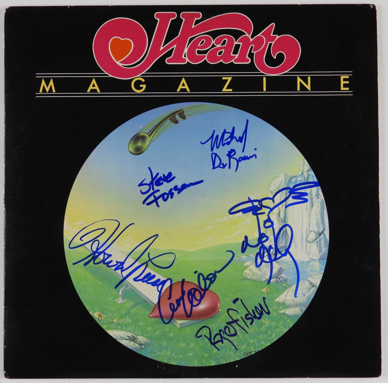 Heart Band JSA Ann Nancy Wilson Magazine Fully Signed Autograph Record Album
