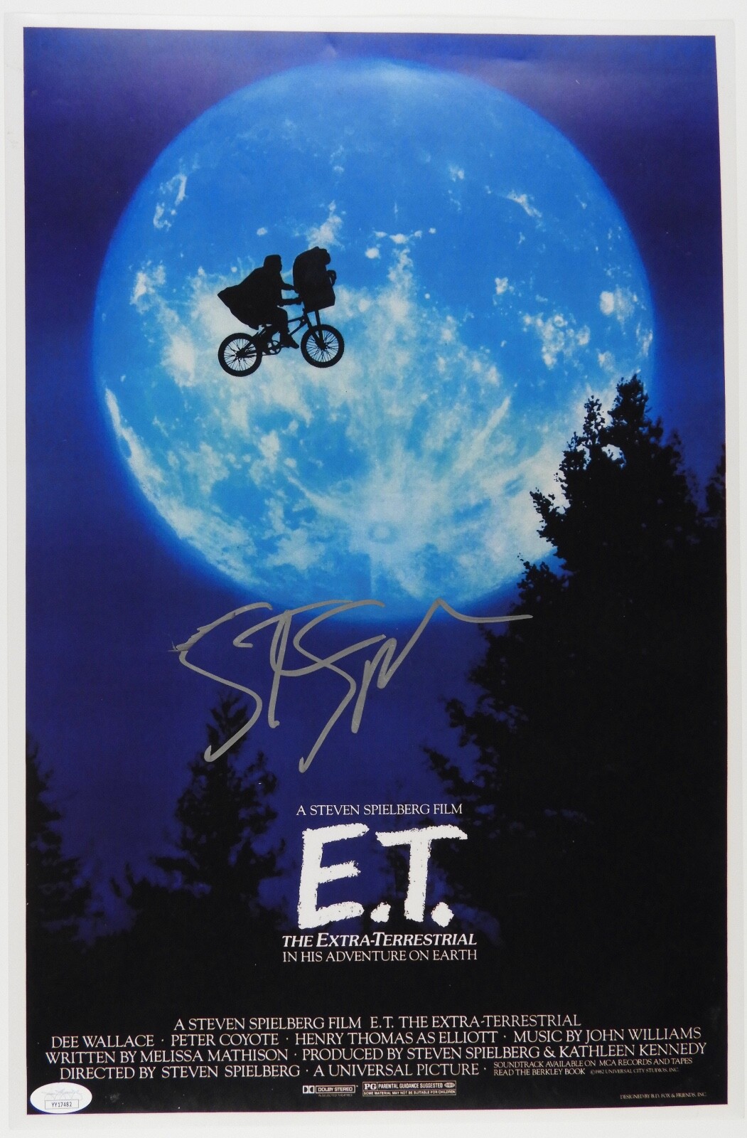 Steven Spielberg JSA Autograph Signed 12 x 18 Photo ET E.T.
